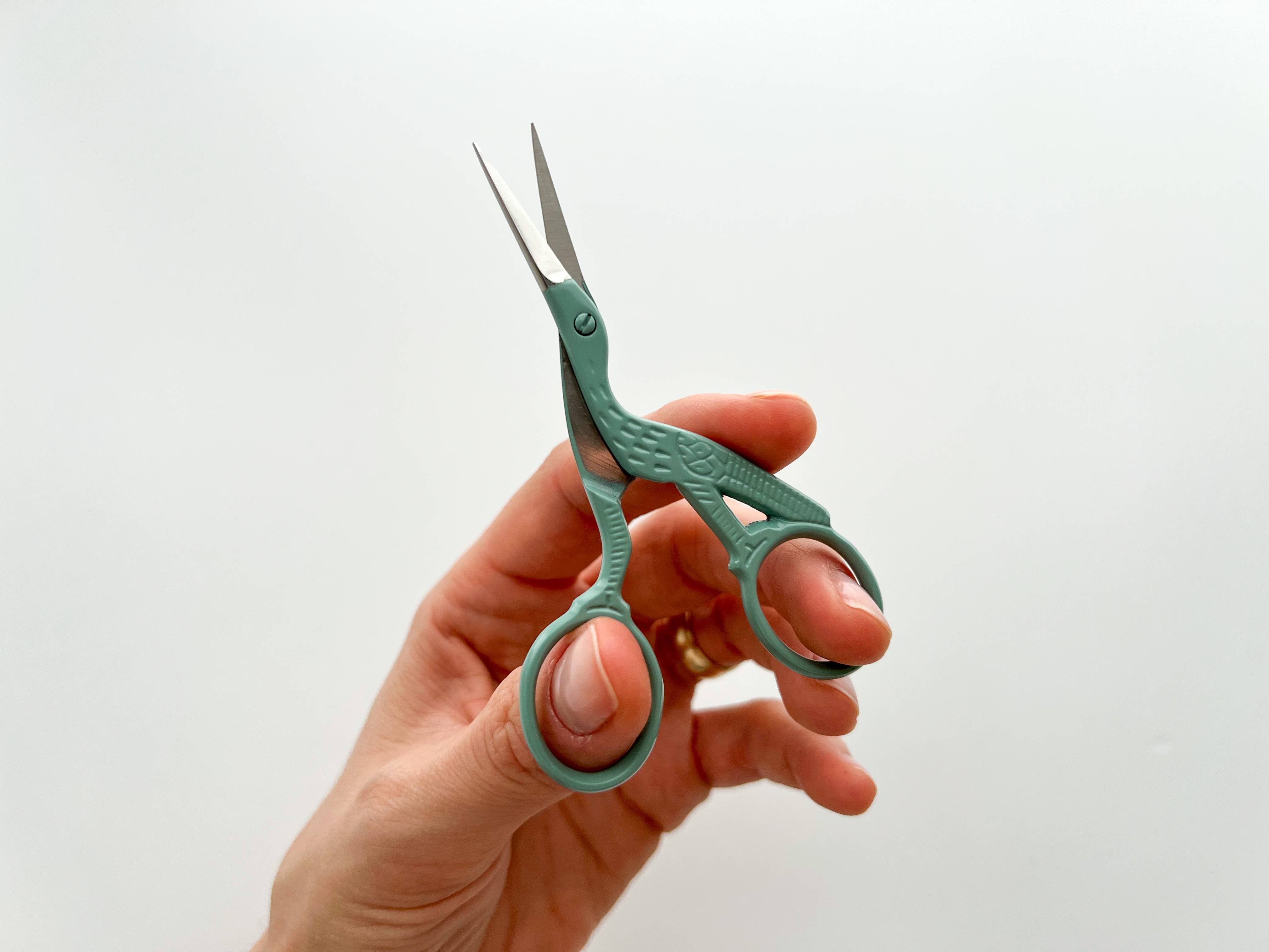 Bird scissors, small sewing scissors, stork scissors: Shell
