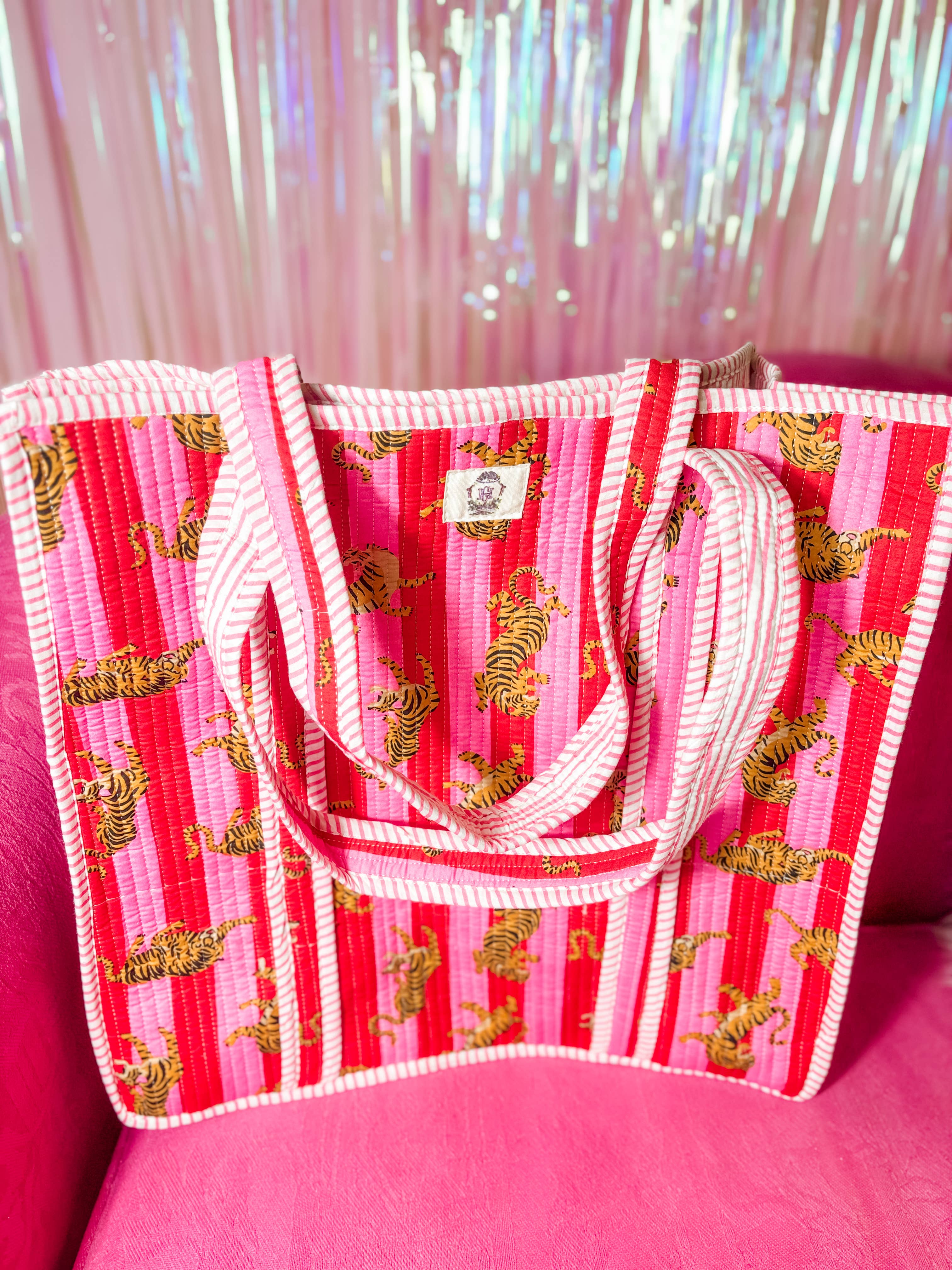 Tiger Lily | Regular Quilted Tote Bag