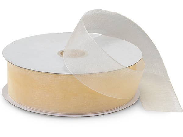 Sheer Organza Gift Packaging Ribbon: Light Blue / 1 Pack / 7/8"x100 yards