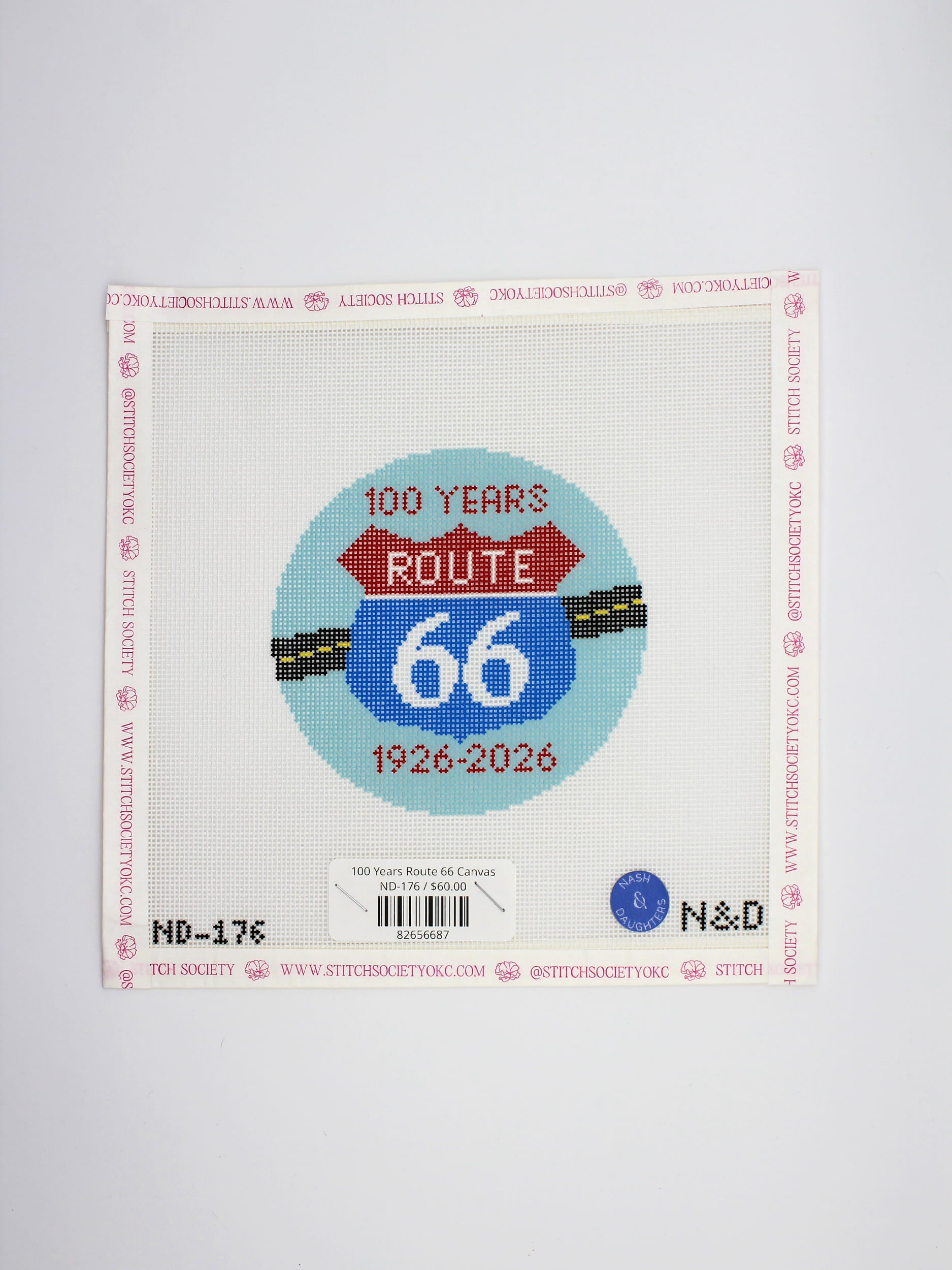 100 Years Route 66 Canvas