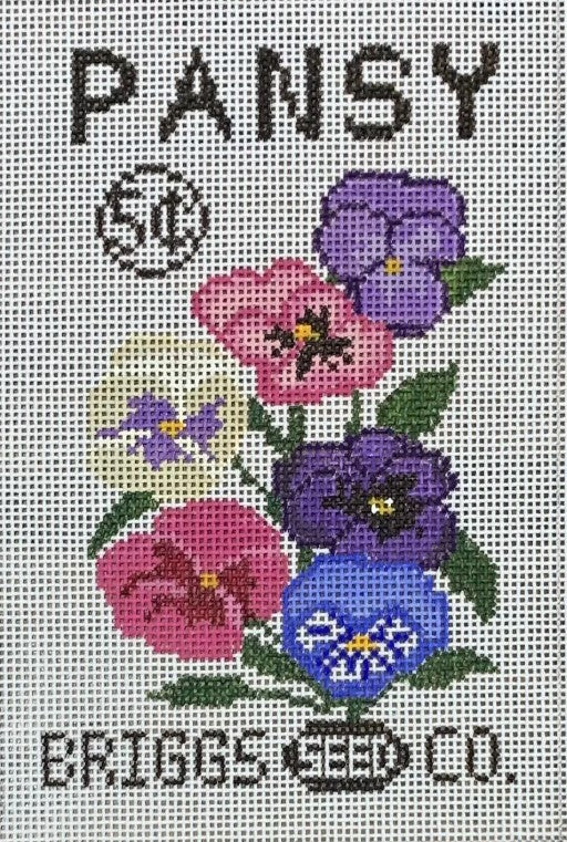 Pansy Seed Packet Canvas