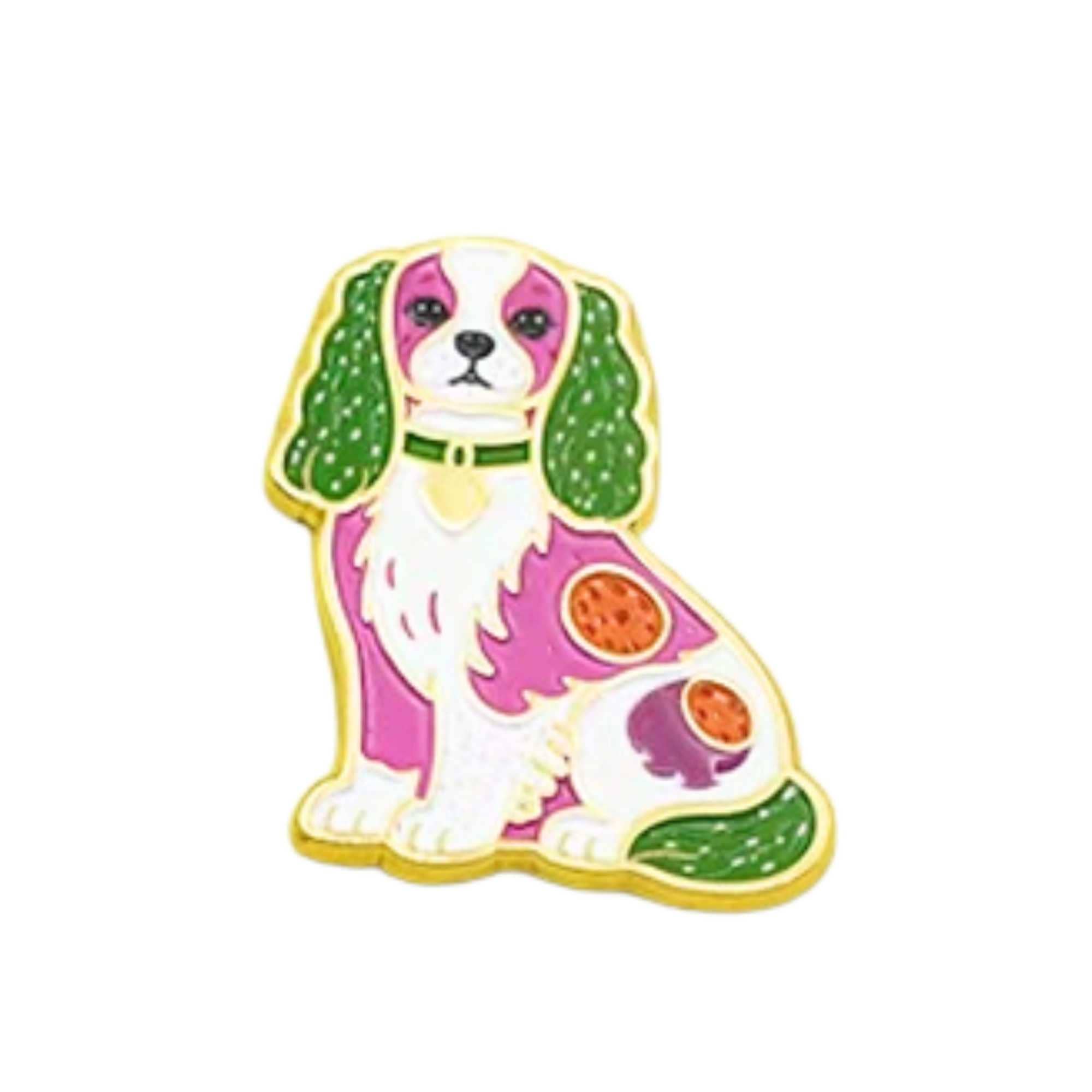 Needle Minder for Needlepoint & Cross Stitch | Spaniel Pink