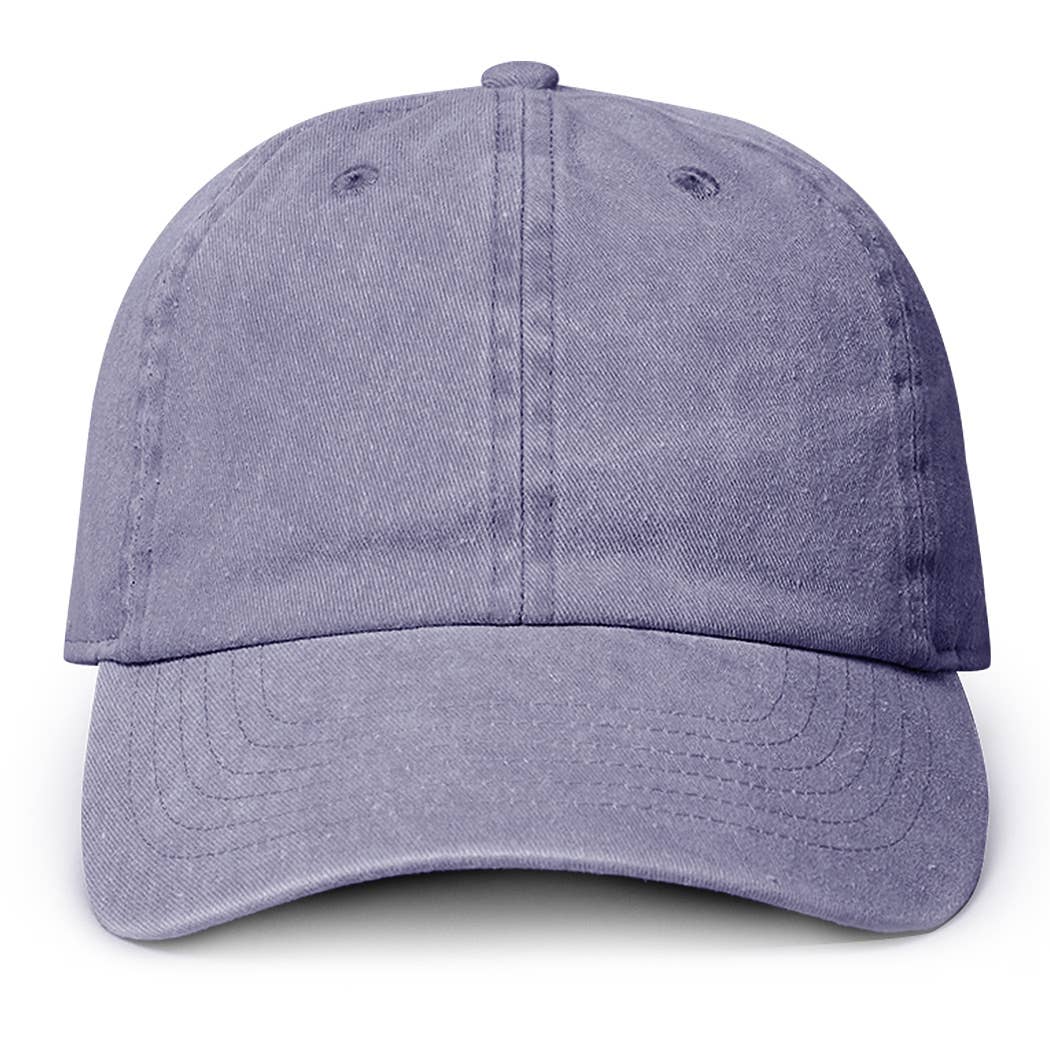 Pigment Dyed Cotton Baseball Dad Cap: GREEN / ONE SIZE