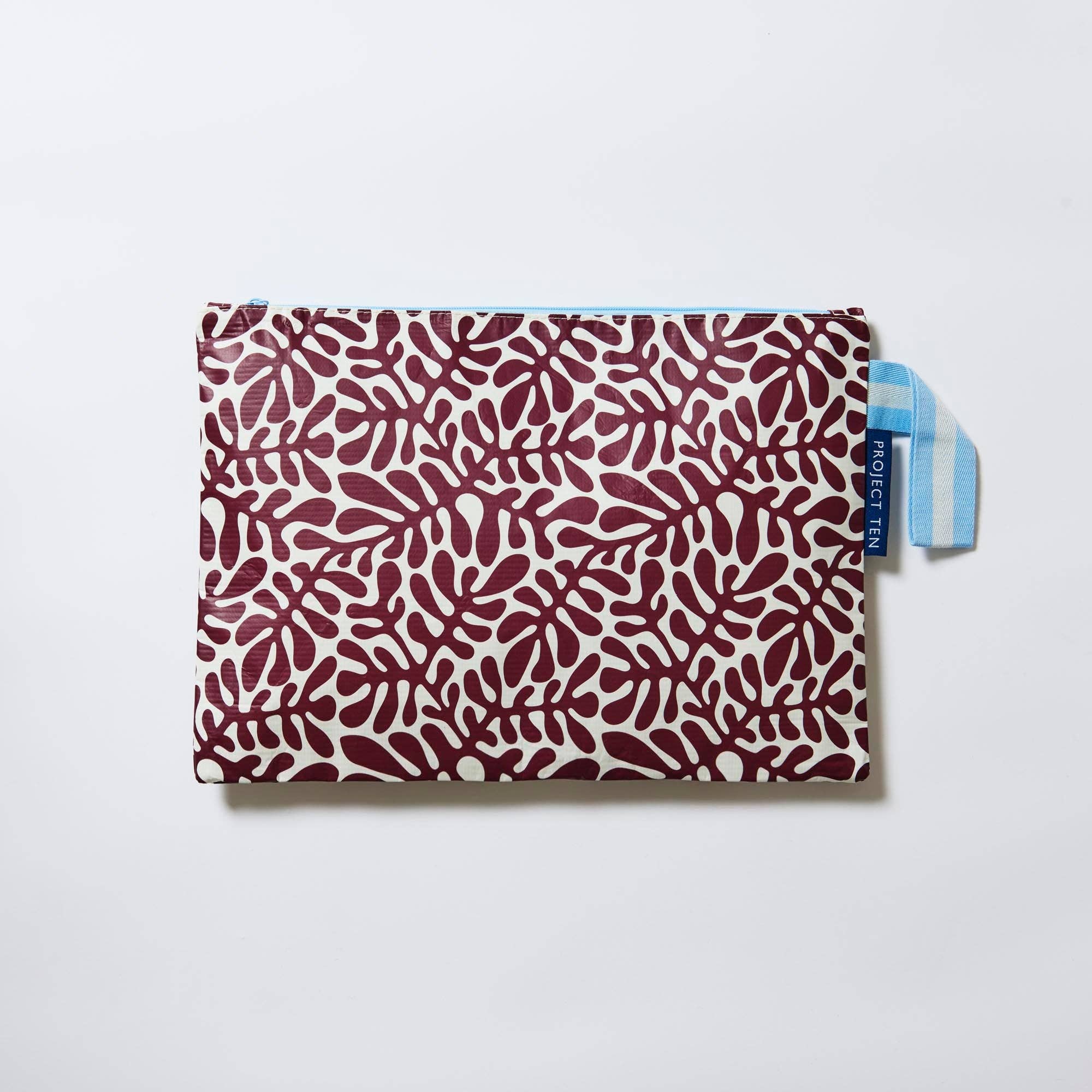 Large Zip Pouch – Coral
