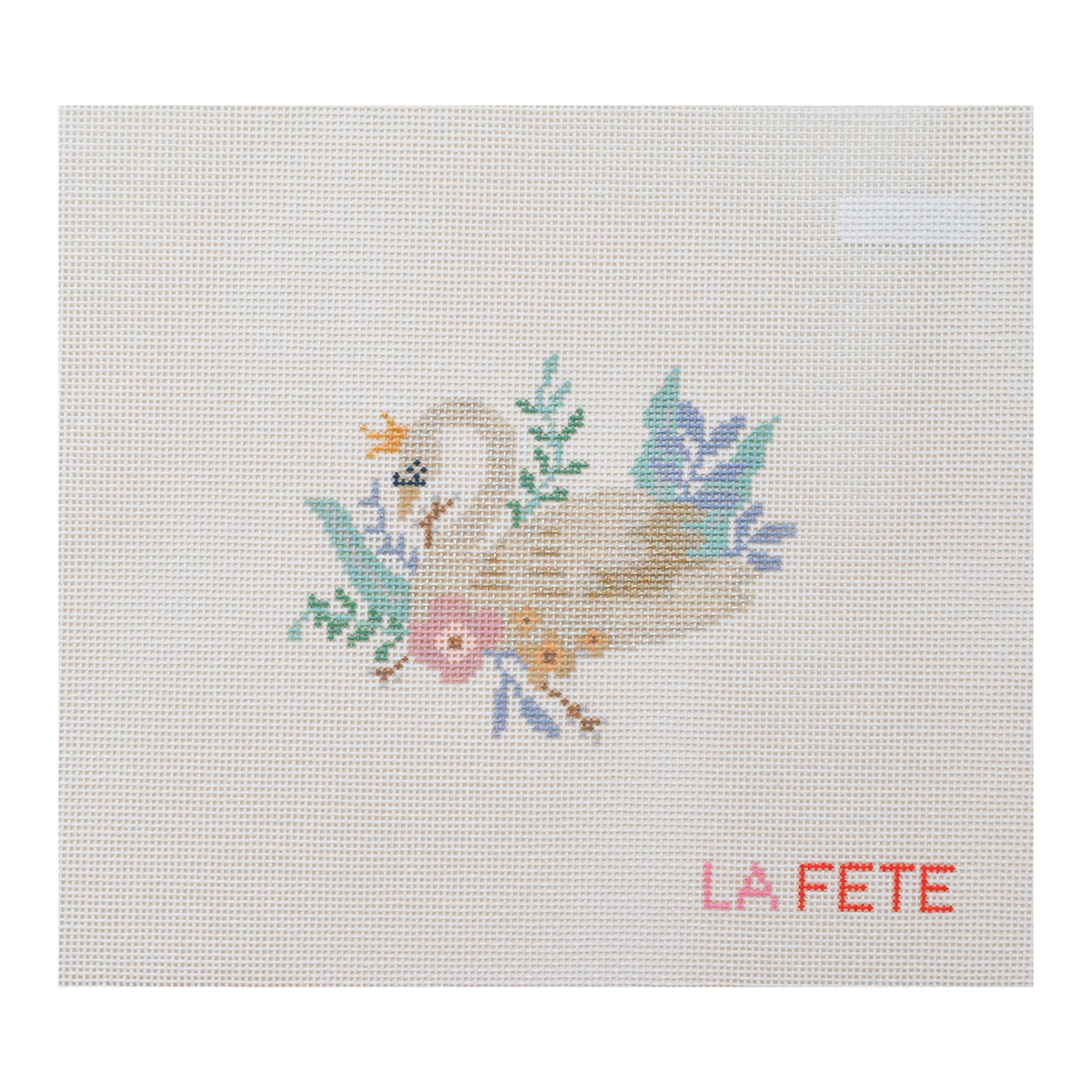 12 Days Of Christmas - Seven Swans Swimming Hand Painted Needlepoint Canvas