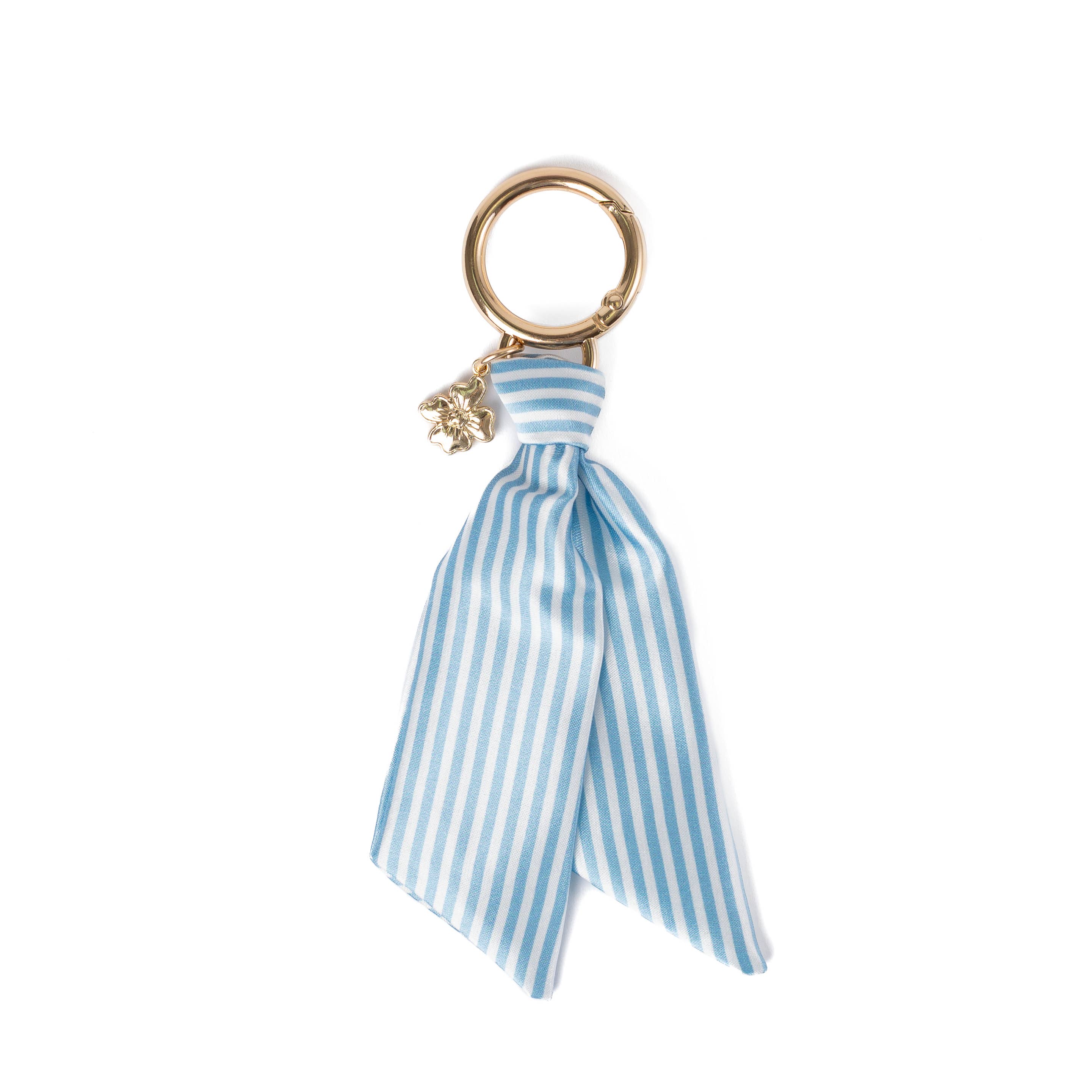 Floral Satin Keychain: Lilac Floral