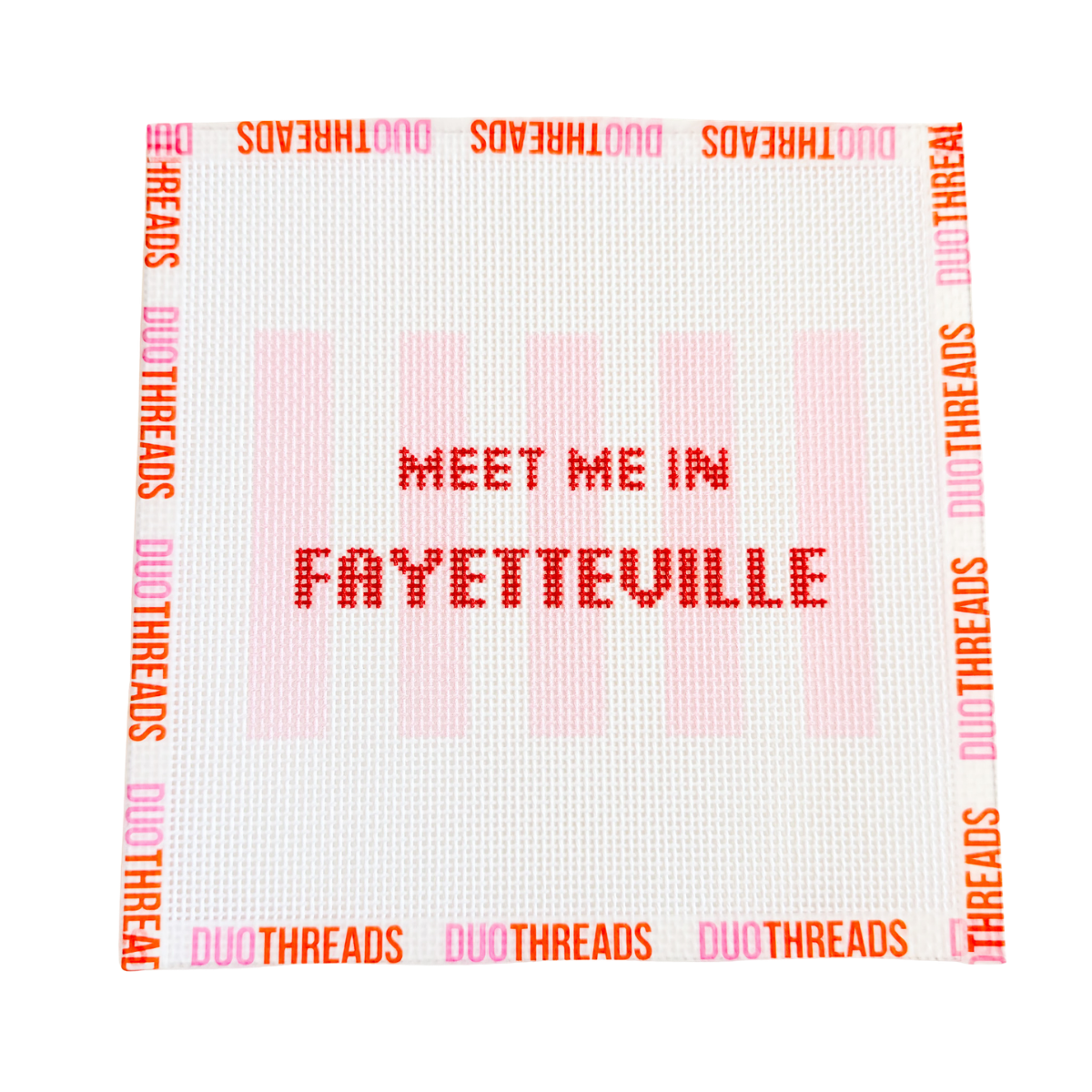 Meet Me In Fayeteville Needlepoint Canvas