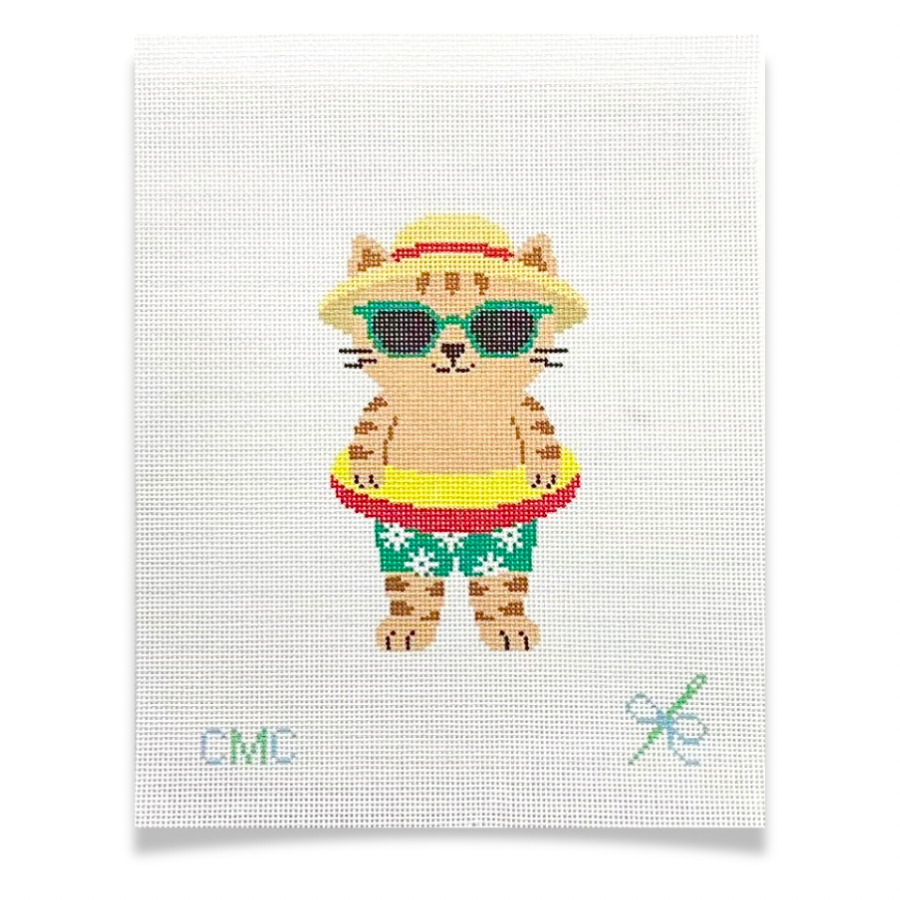 Bobby the Bathing Suit Kitty Canvas