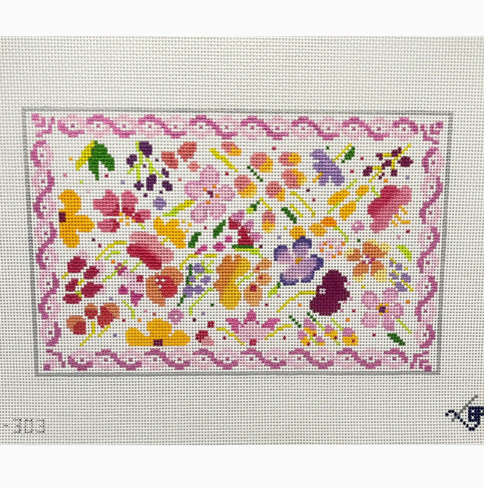 Peppy Floral Clutch Canvas