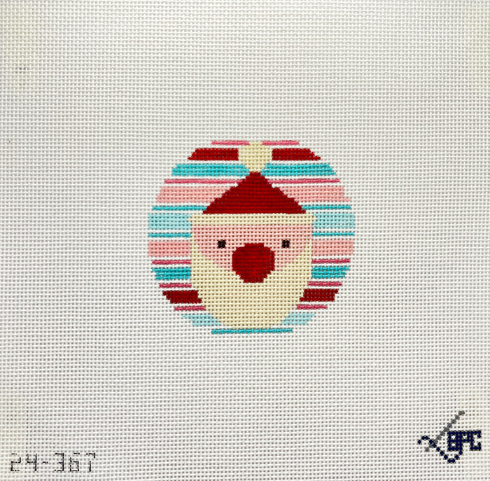 Santa with Stripes Canvas
