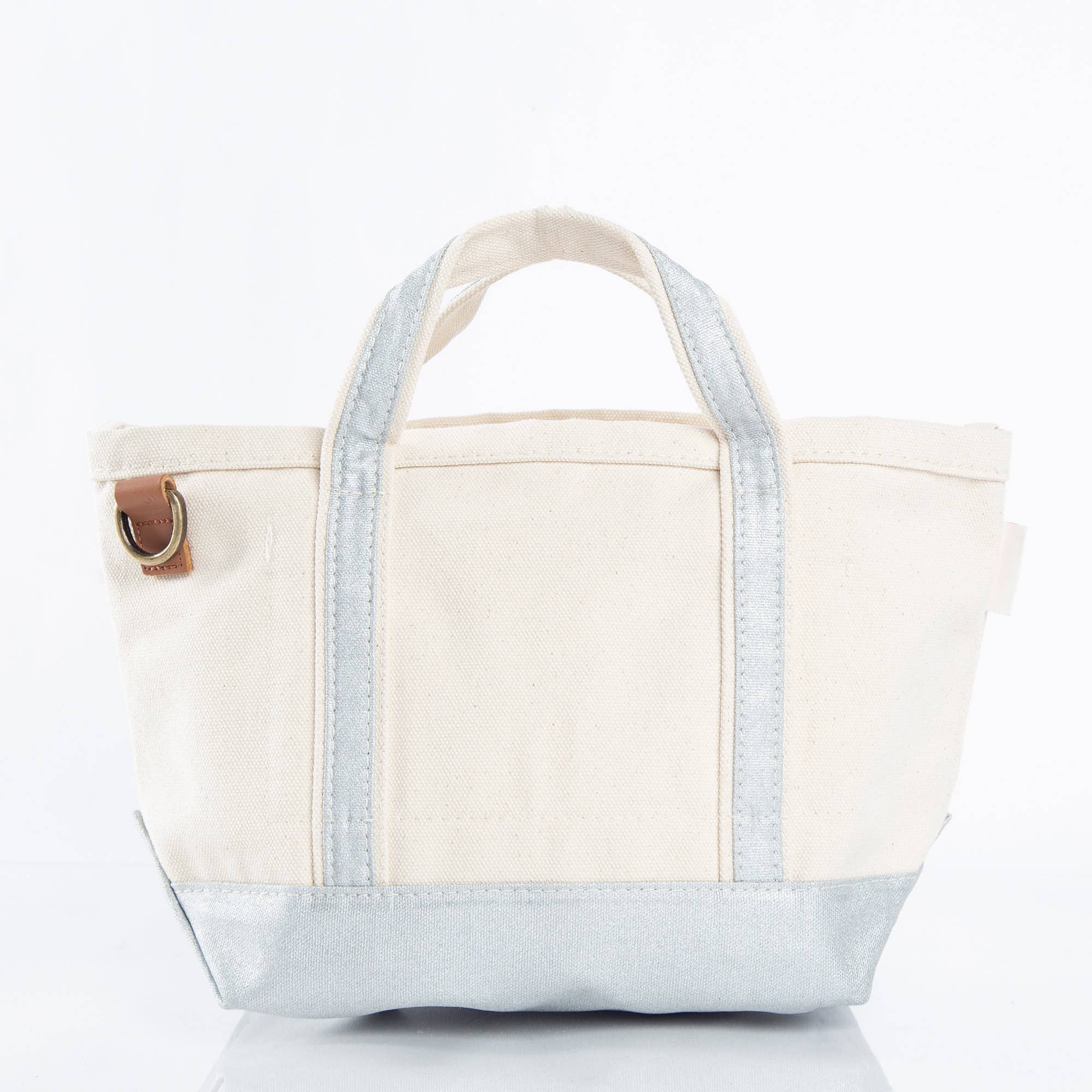 Crossbody Tote: Silver