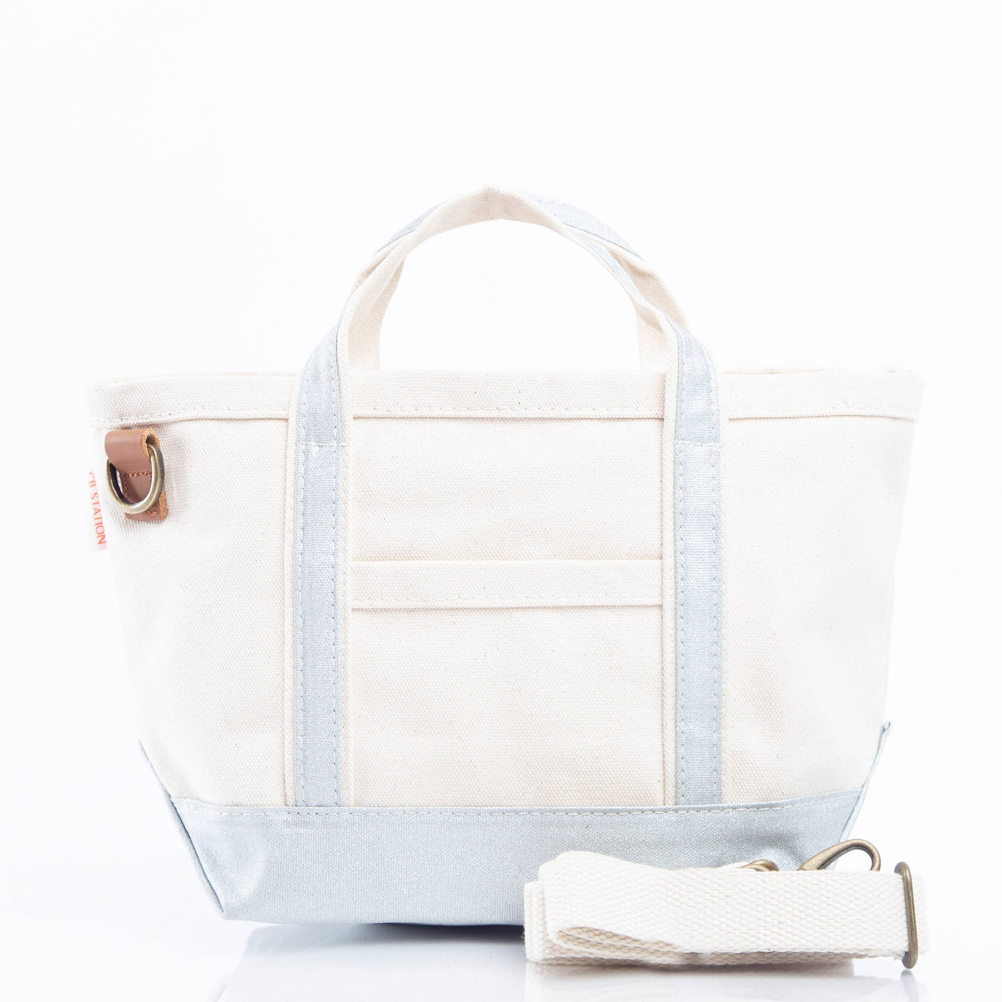Crossbody Tote: Silver