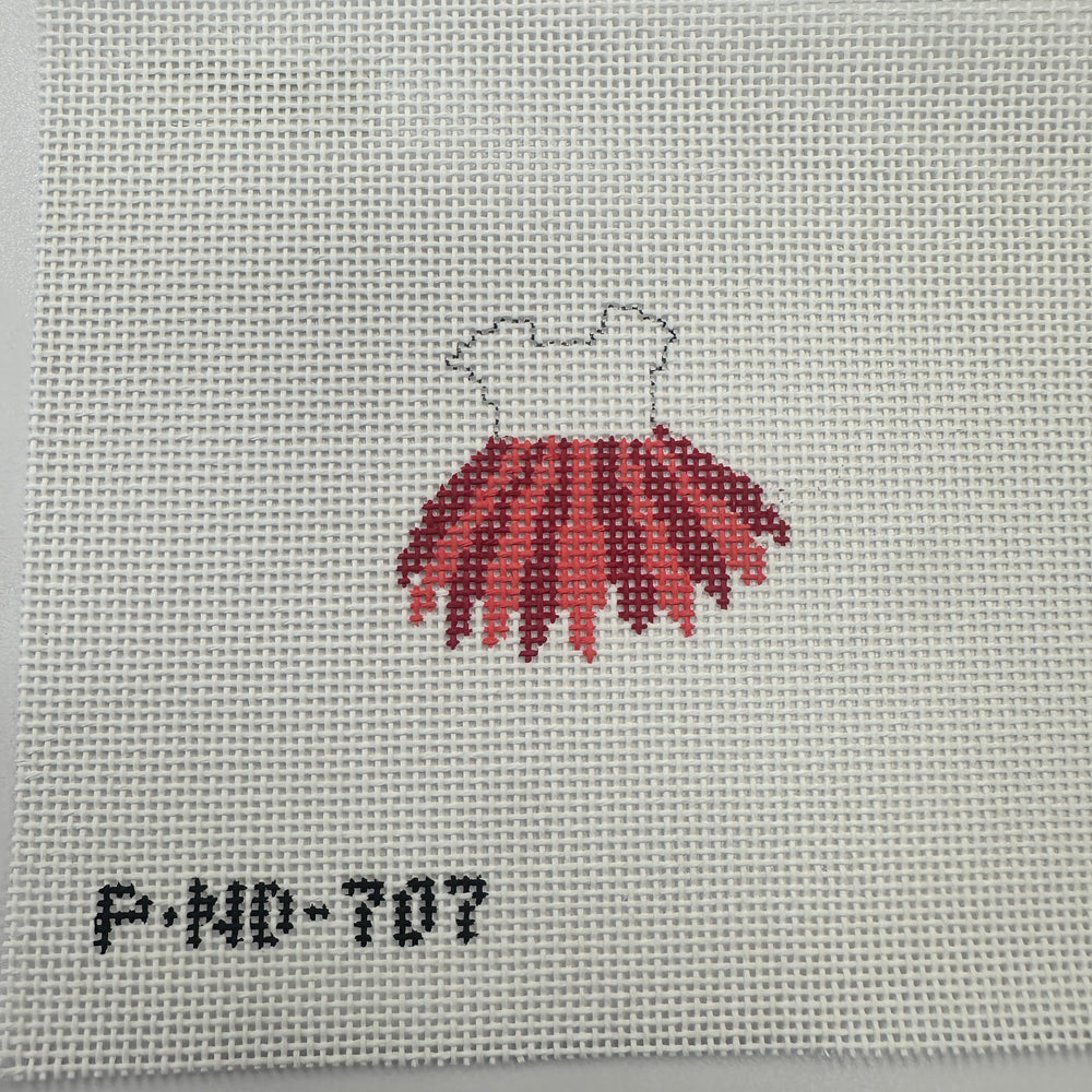 Coral and Deep Red Skirt