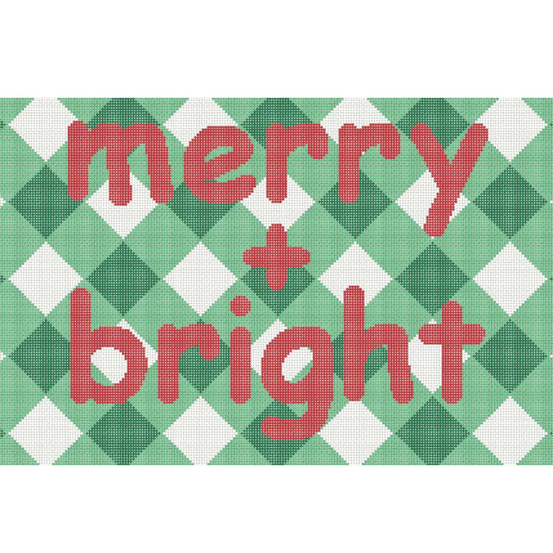 Merry & Bright - Green - K208 Canvas