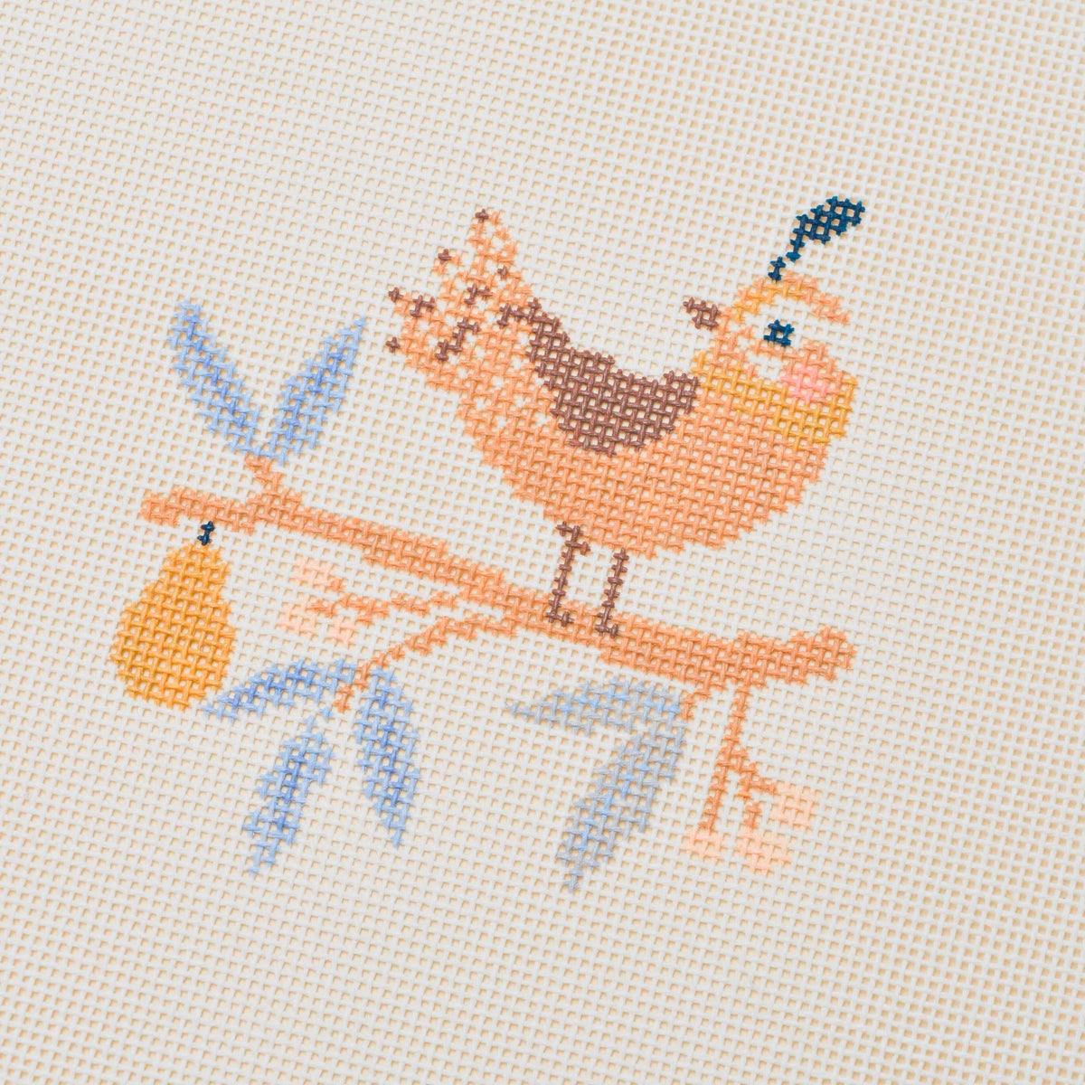 12 Days Of Christmas - Partridge in a Pear Tree Hand Painted Needlepoint Canvas