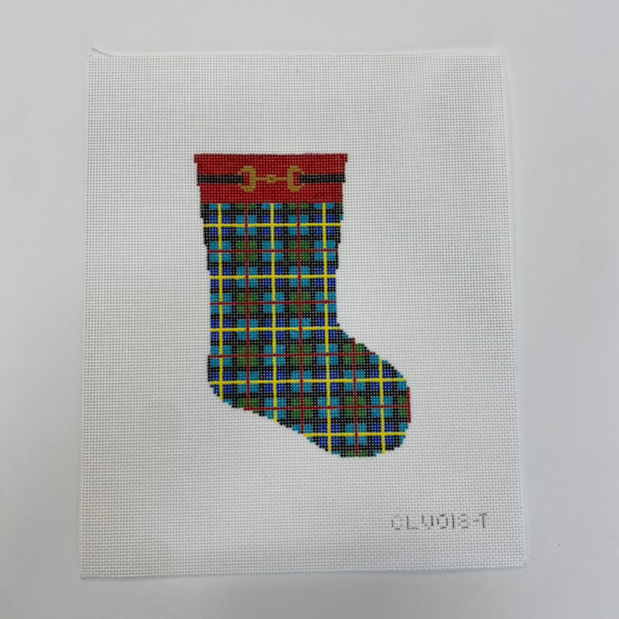 Mini-Stocking - Tartan Canvas