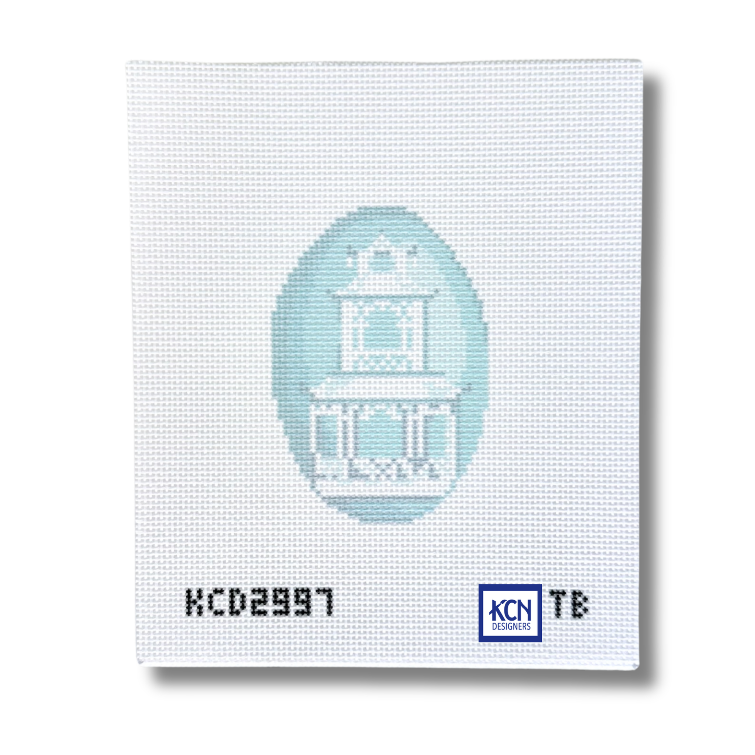Wedgwood Oval with Pagoda Printed Canvas