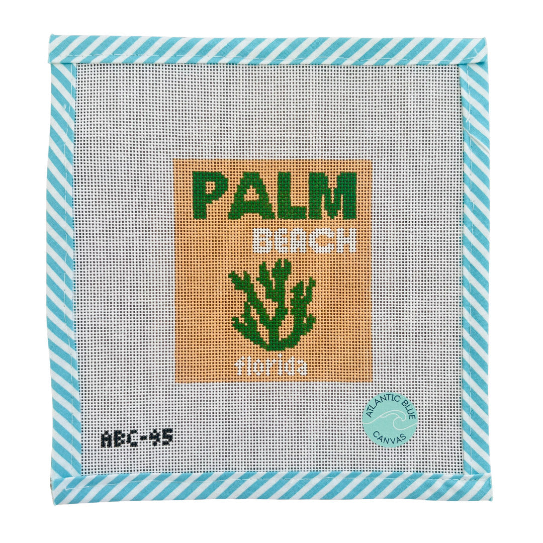 Palm Beach Travel Book Canvas