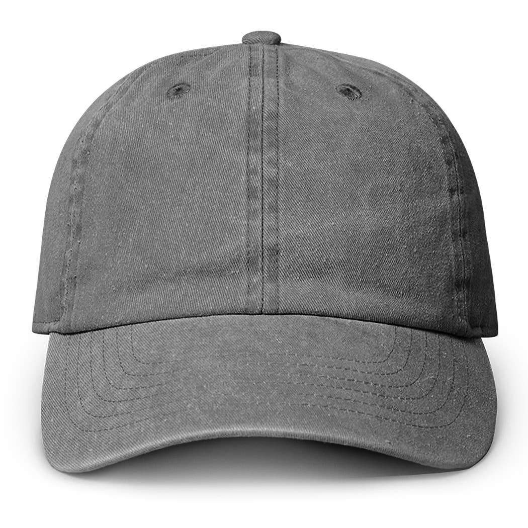 Pigment Dyed Cotton Baseball Dad Cap: GREEN / ONE SIZE