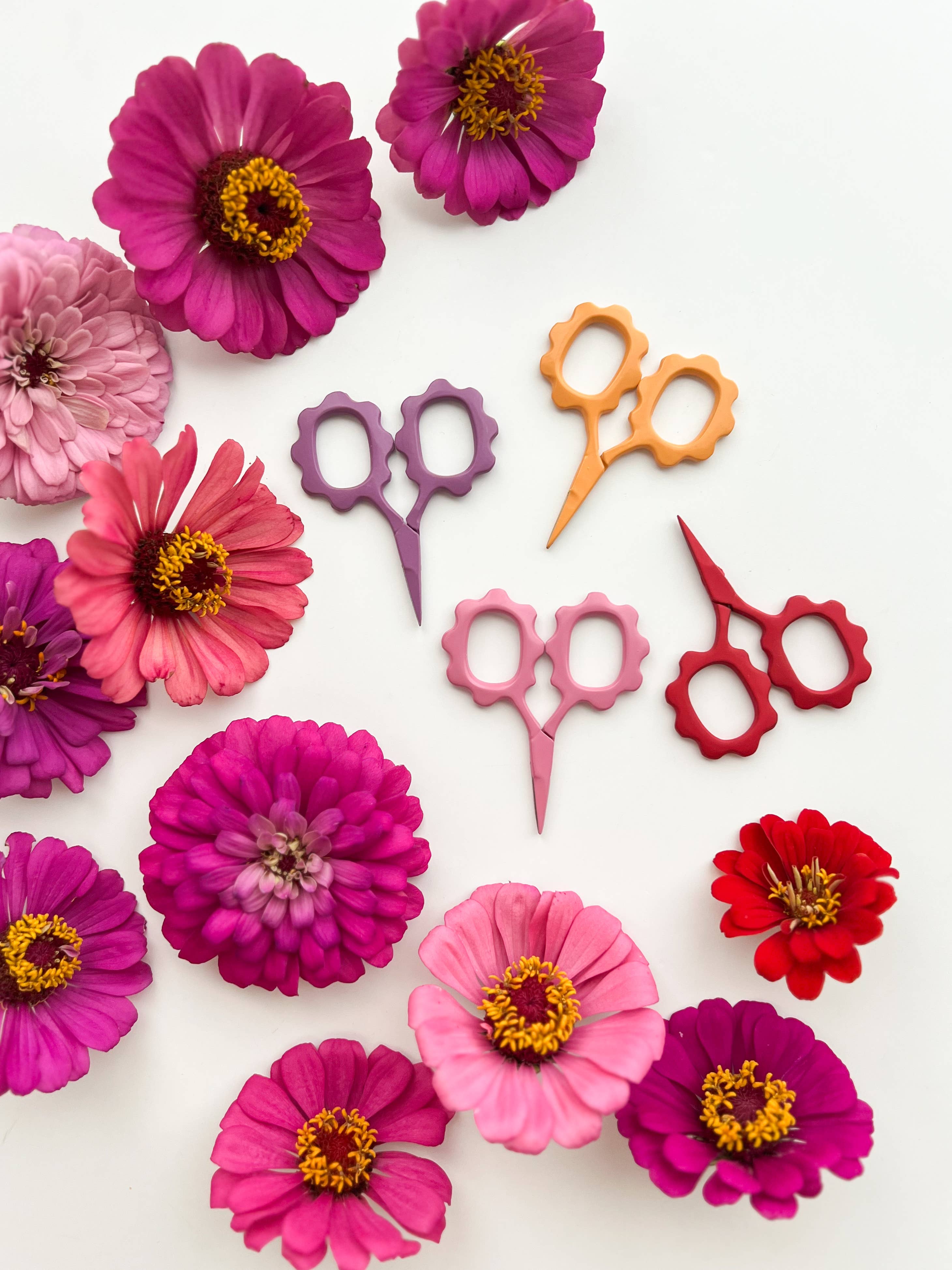 Small Flower scissors, tiny embroidery scissors: Dark Sage