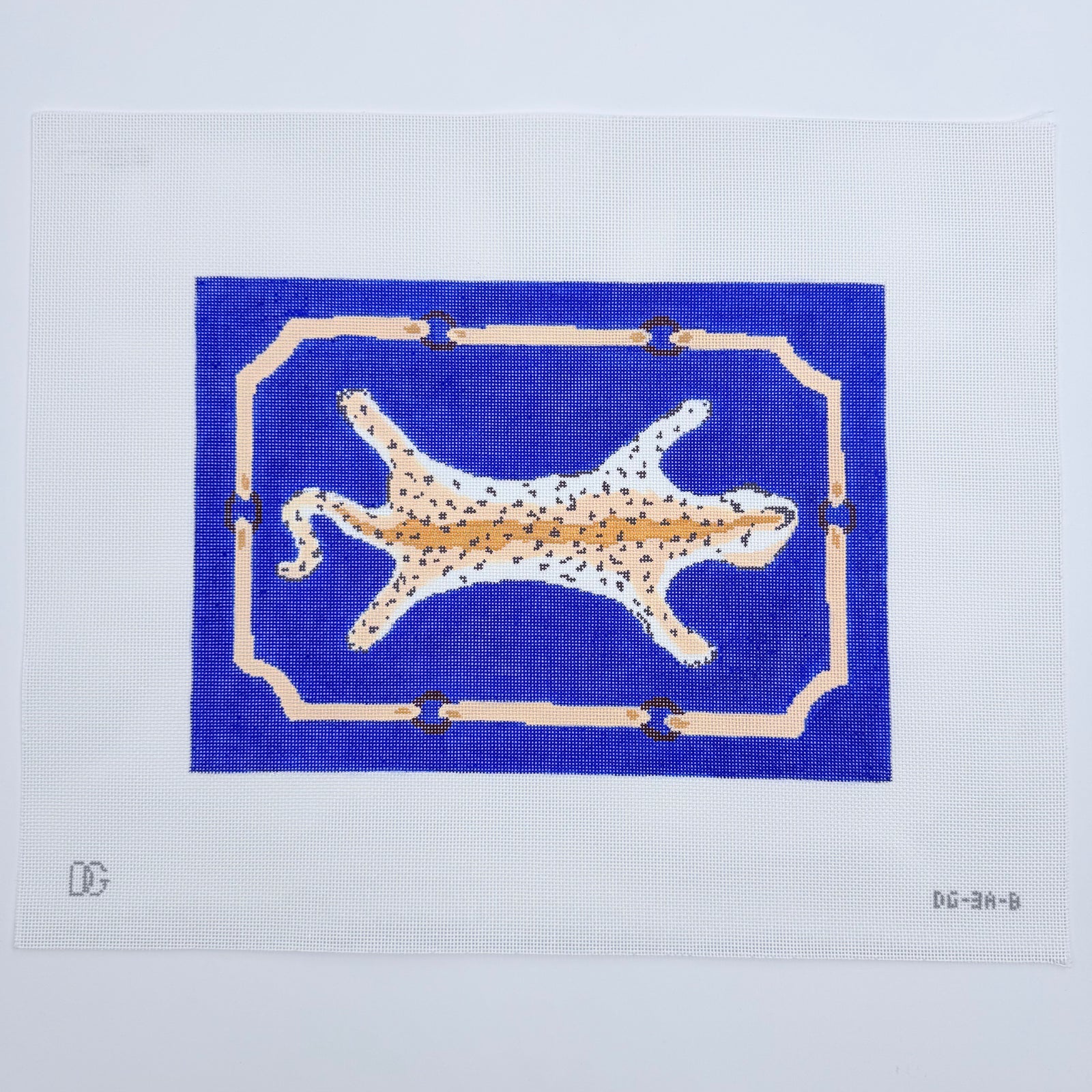 Leopard Clutch in Blue