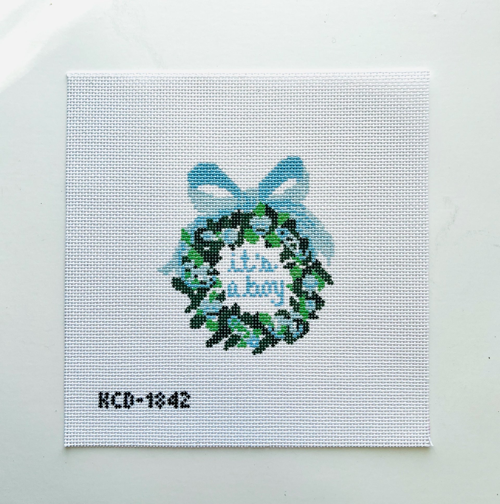 It's a Boy Wreath Canvas