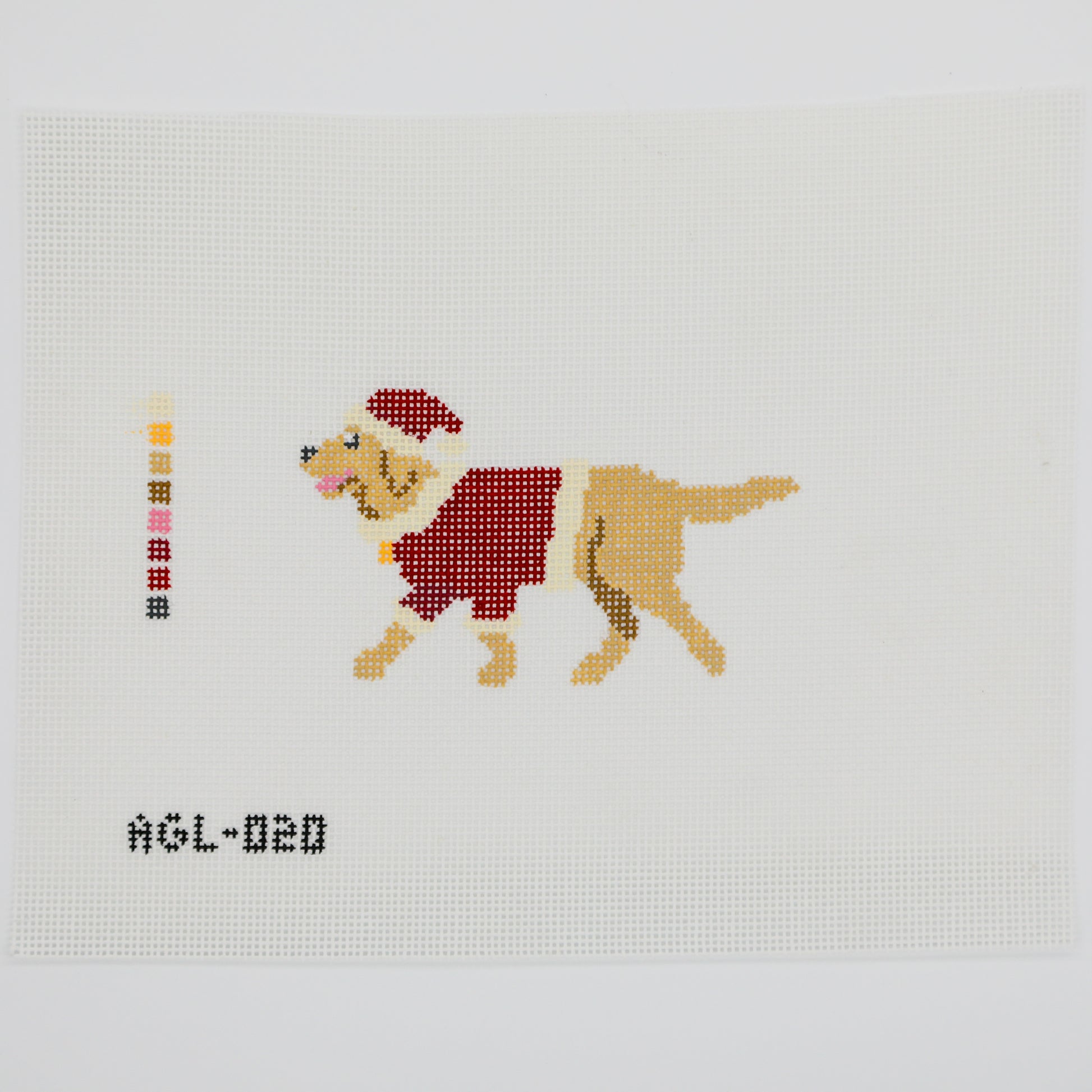 Santa Golden Retriever Canvas