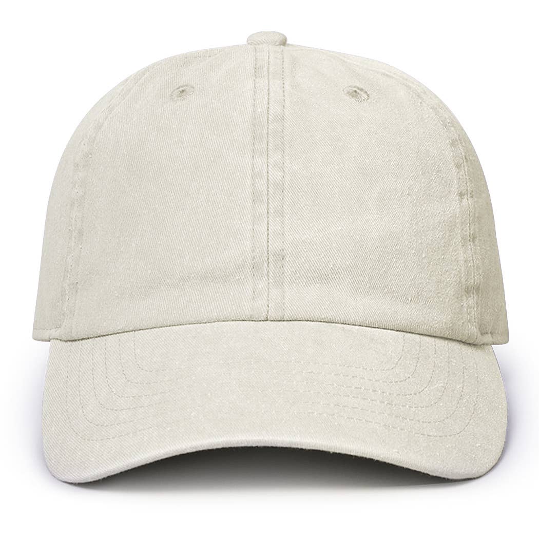 Pigment Dyed Cotton Baseball Dad Cap: GREEN / ONE SIZE