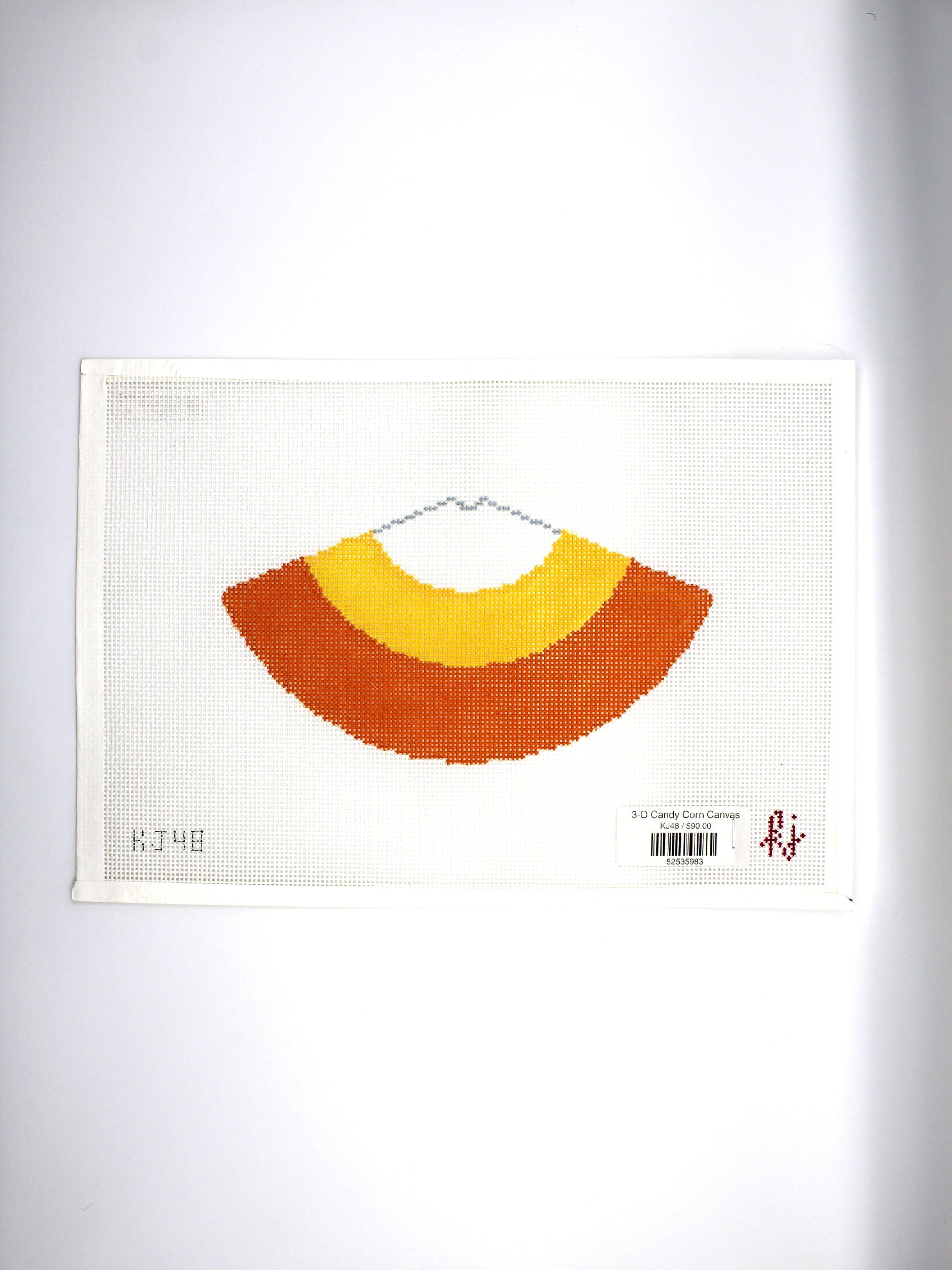 3-D Candy Corn Canvas