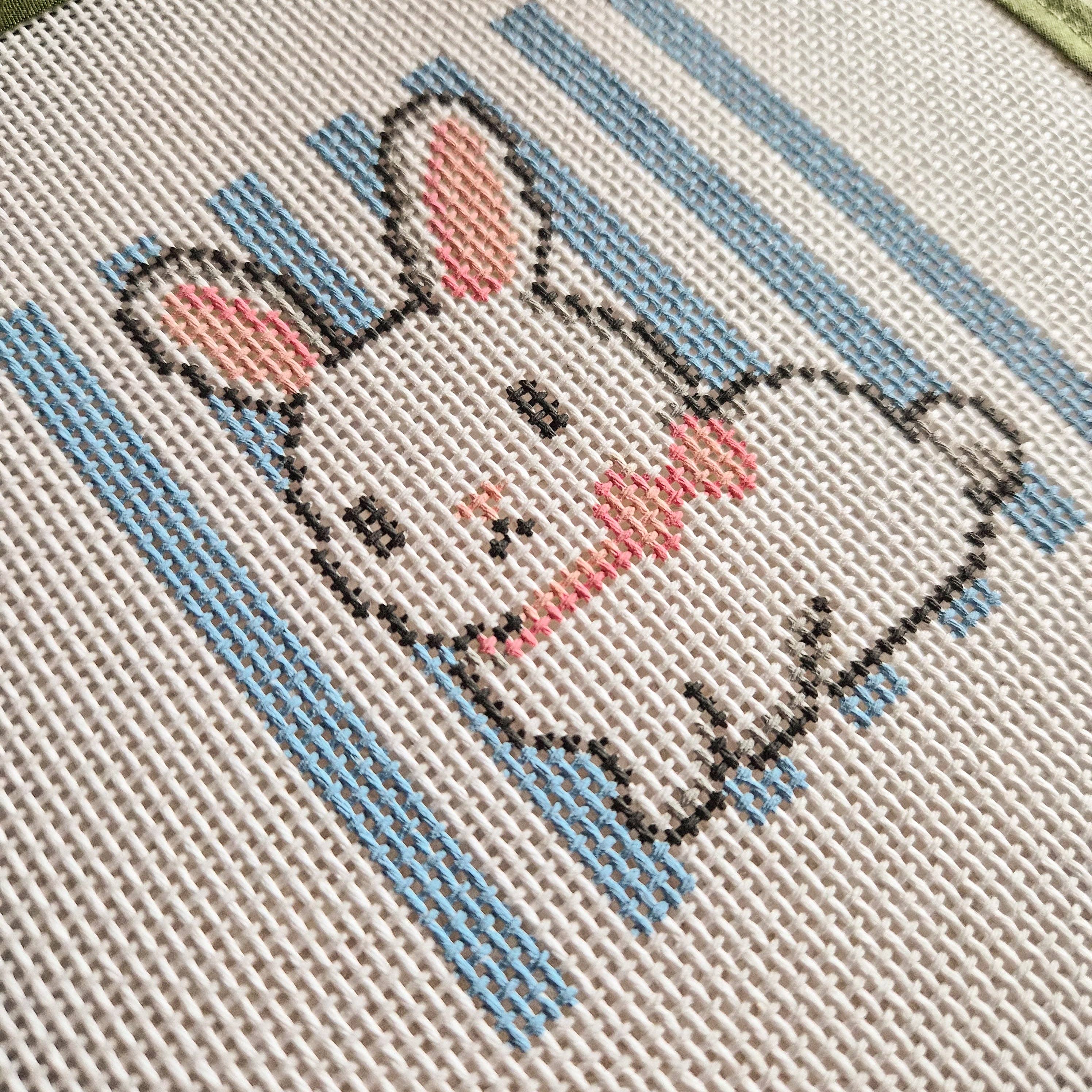 Nursery Bunny Needlepoint Canvas