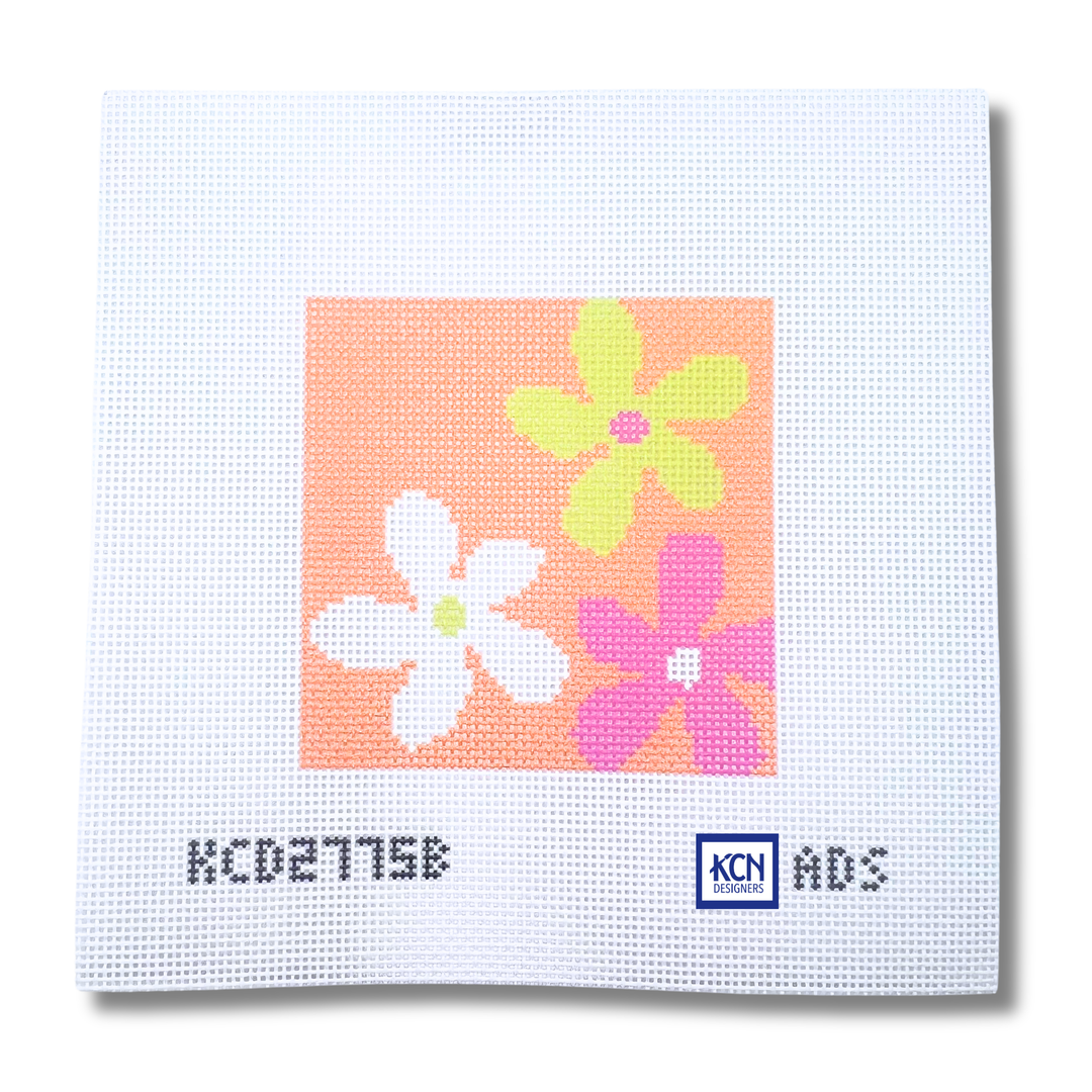 Floral Square B Printed Canvas