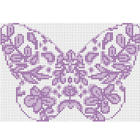 Chinoiserie Butterfly - Purple Canvas