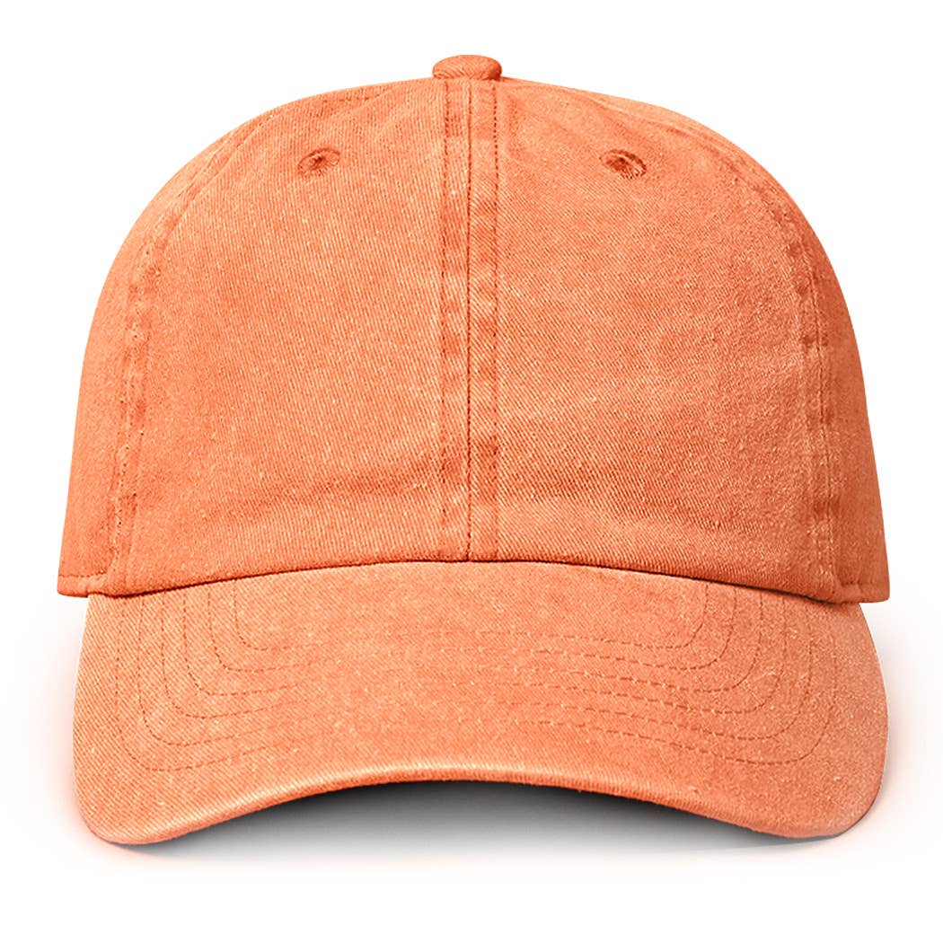 Pigment Dyed Cotton Baseball Dad Cap: GREEN / ONE SIZE