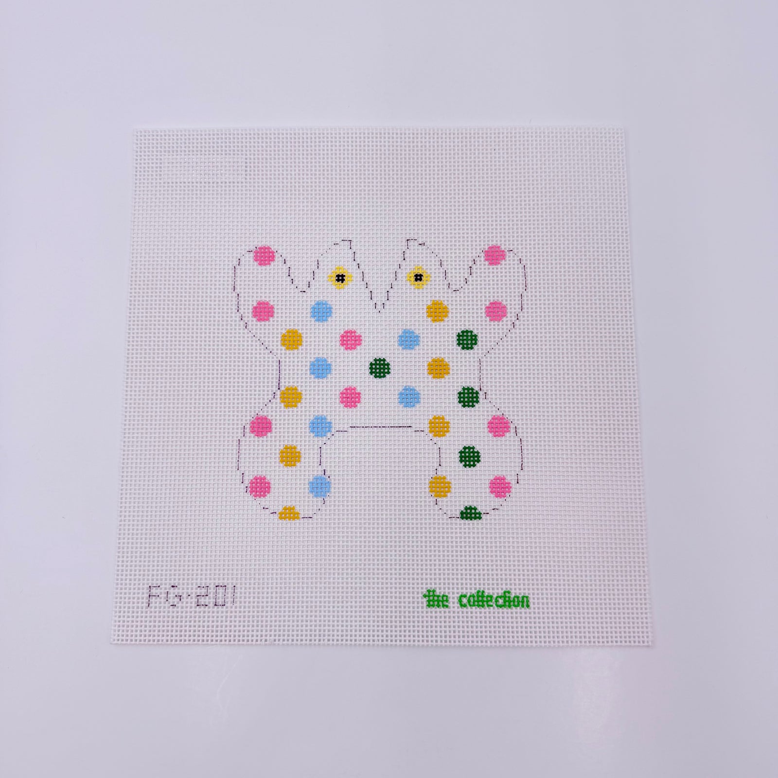 Polka Dot Frog Canvas