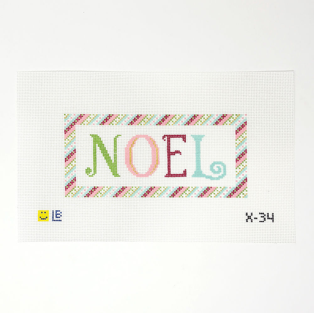 NOEL - Ribbon Border Canvas