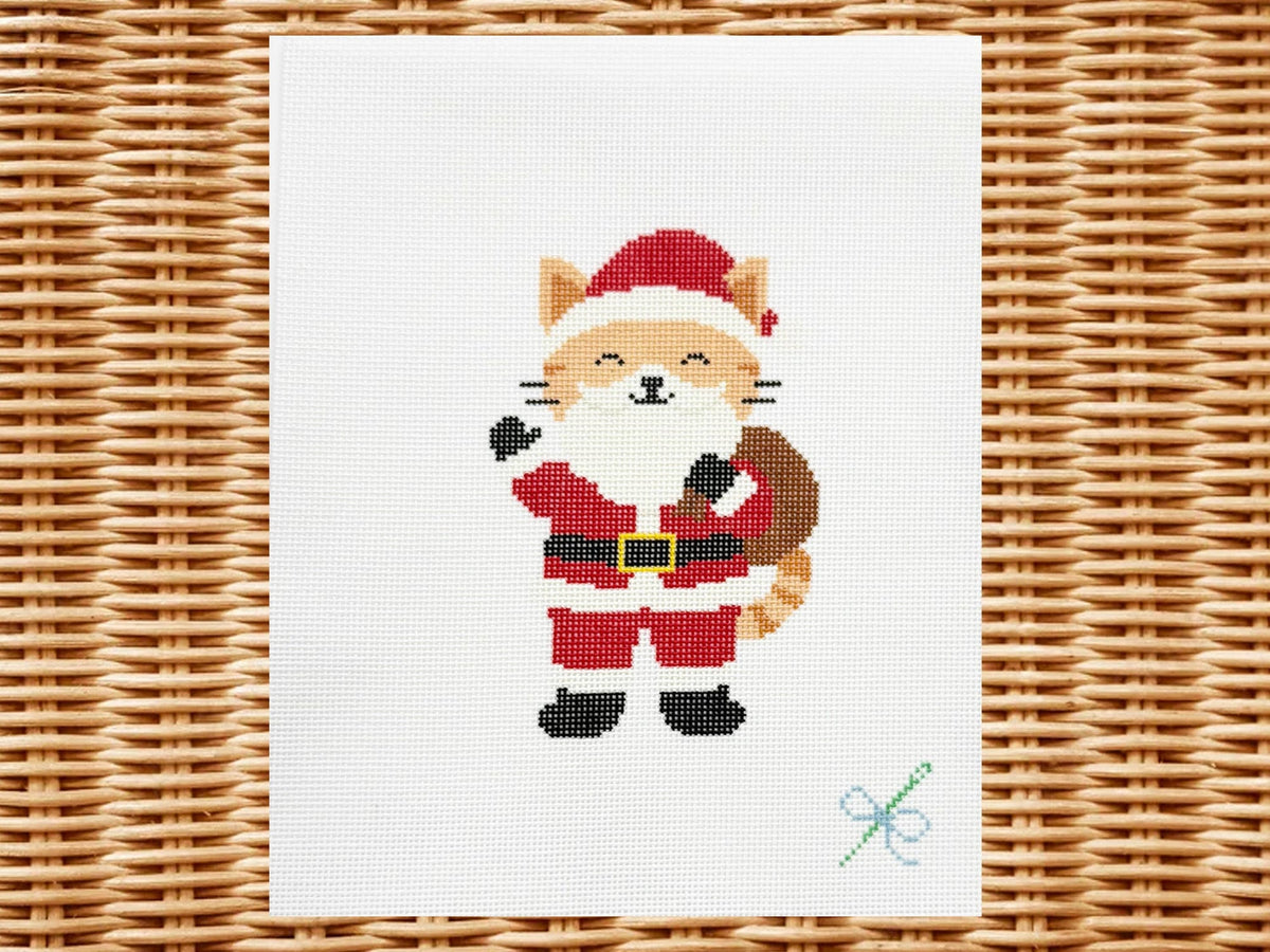 Santa Kitty Canvas