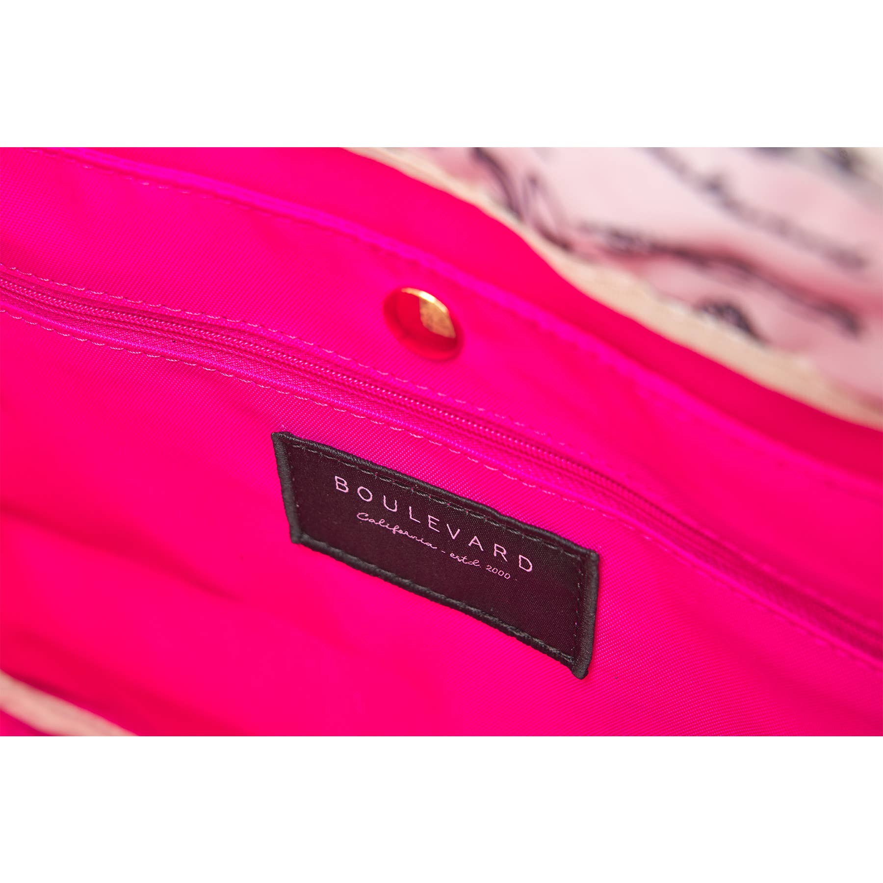 "Codie" Pink Canvas Tote with Leather Accents