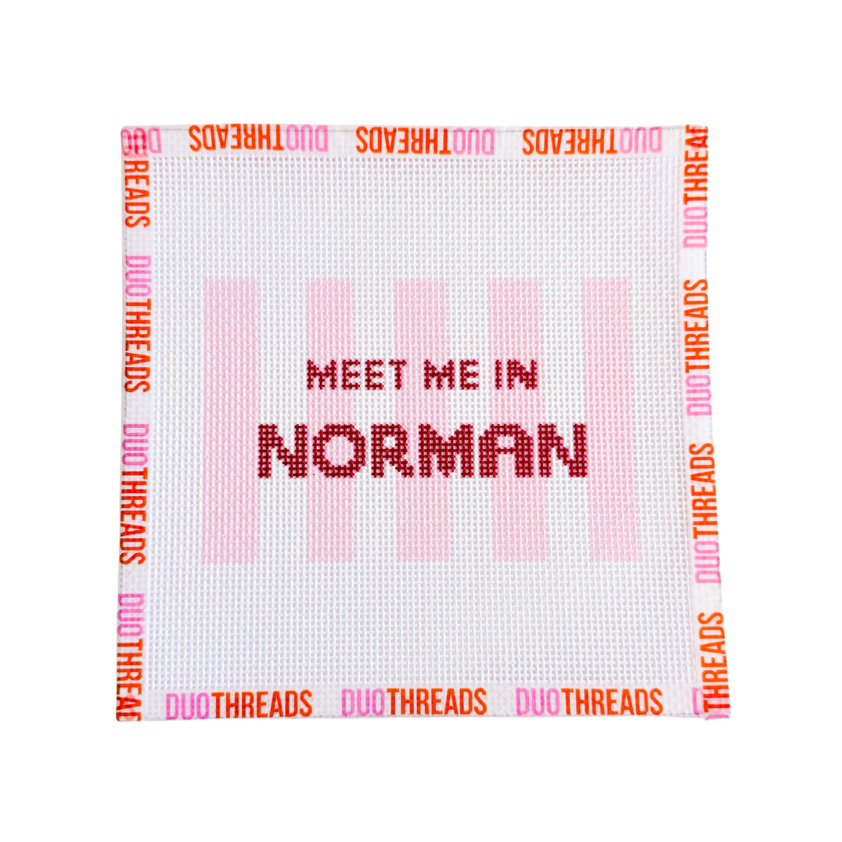 Meet Me In Norman Needlepoint Canvas