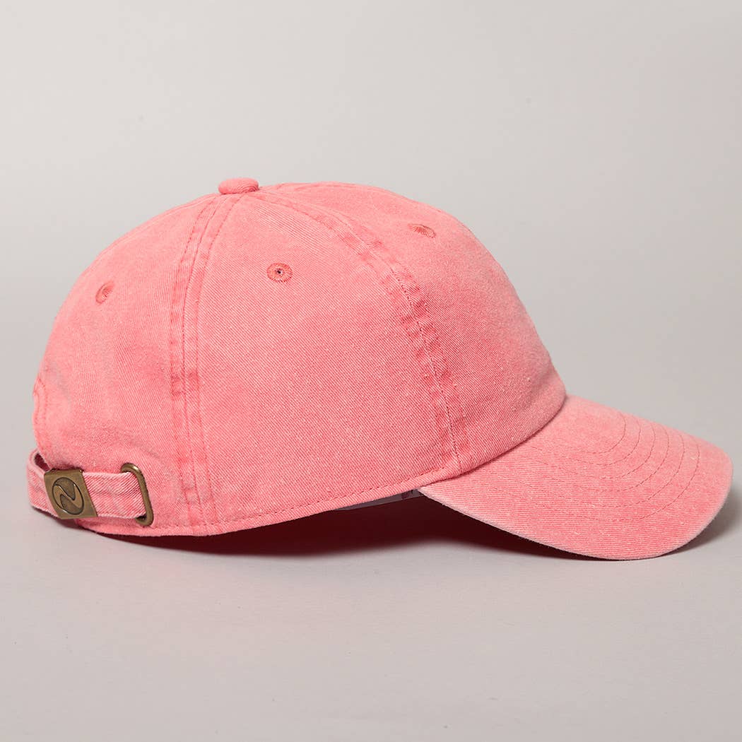 Pigment Dyed Cotton Baseball Dad Cap: GREEN / ONE SIZE
