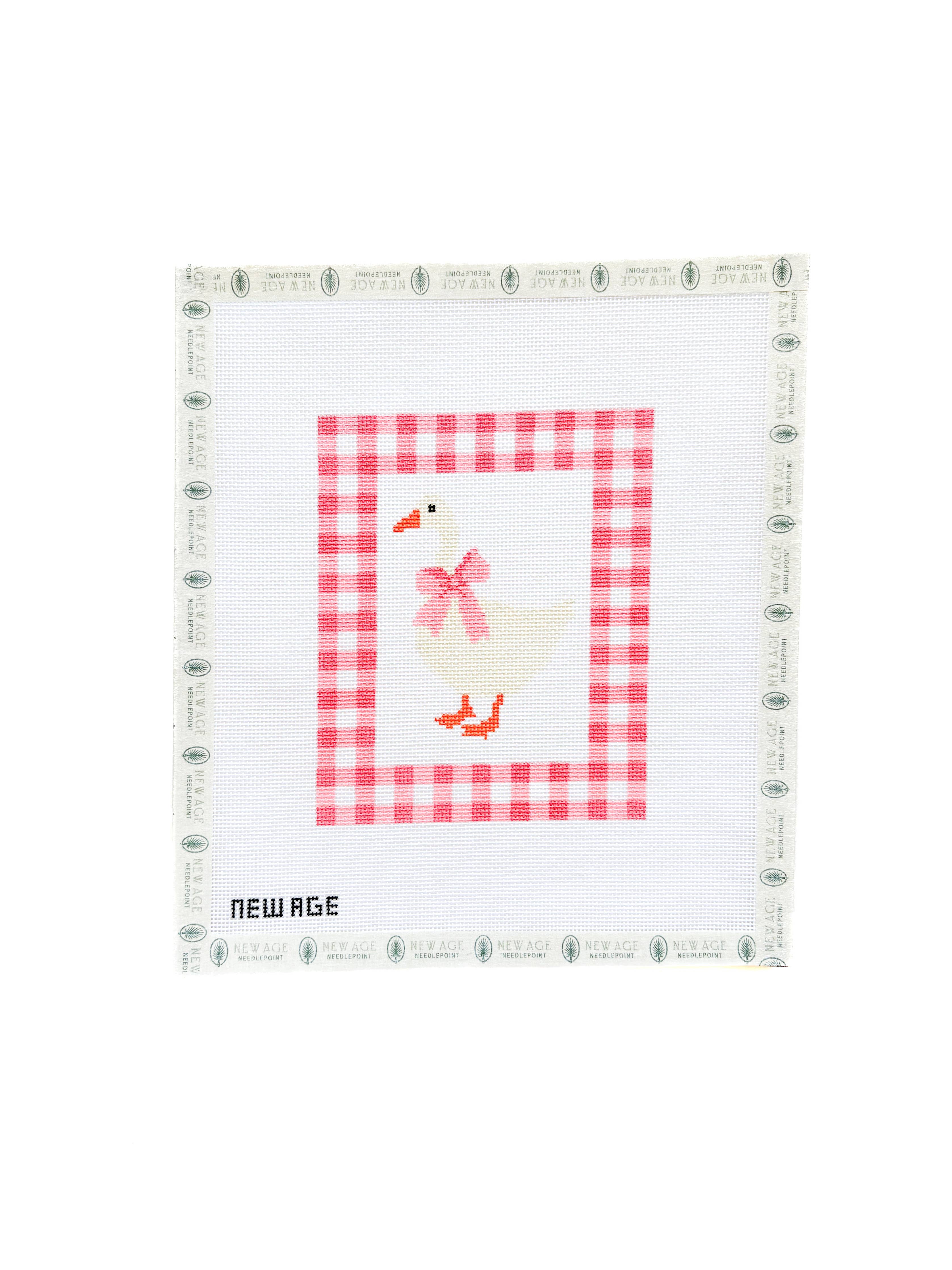 Gingham Baby Goose Needlepoint Canvas