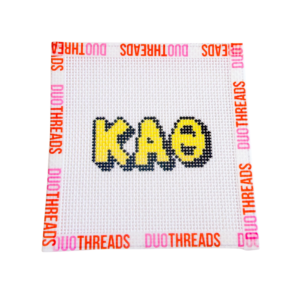 Kappa Alpha Theta Sorority Bubble Letter Needlepoint