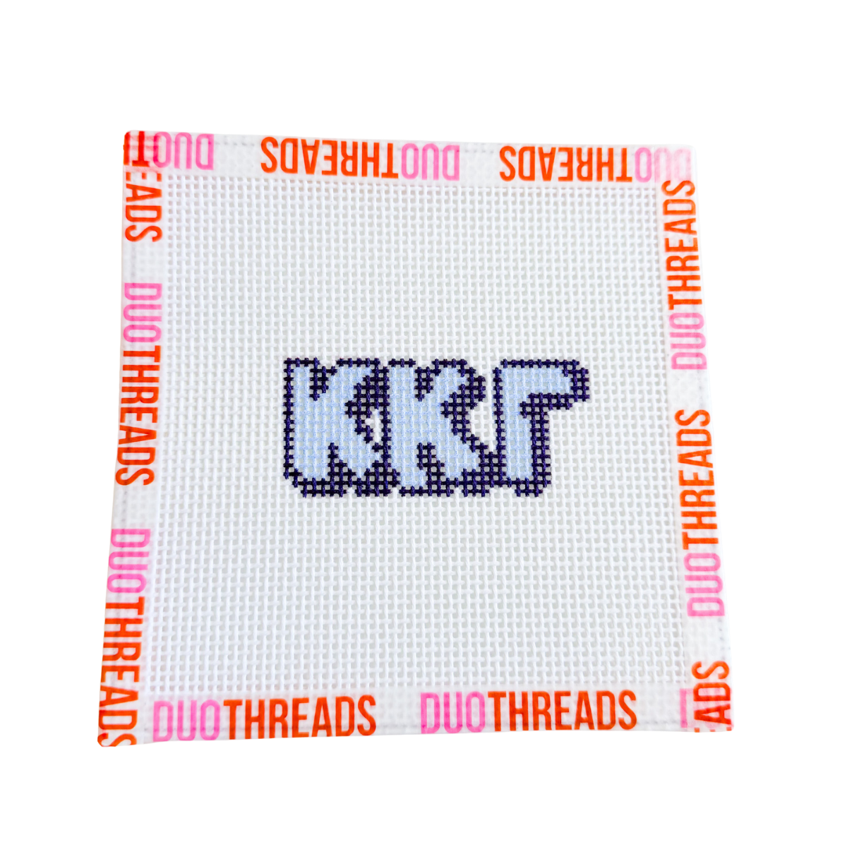Kappa Kappa Gamma Sorority Bubble Letter Needlepoint