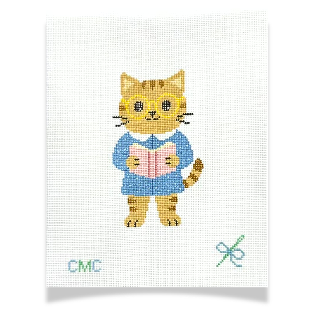 Rosie the Reading Kitty Canvas