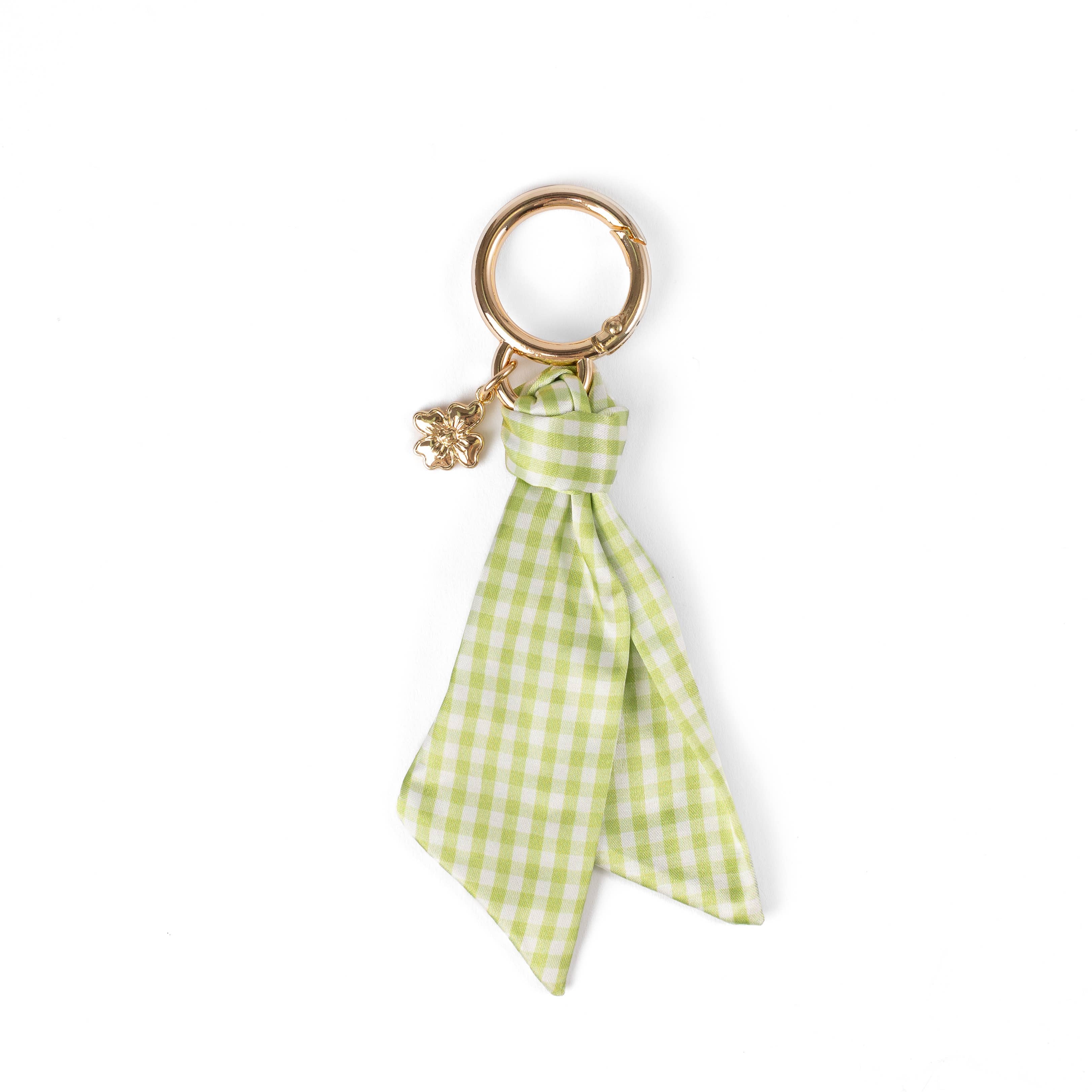 Floral Satin Keychain: Lilac Floral