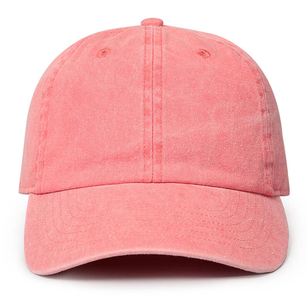 Pigment Dyed Cotton Baseball Dad Cap: KHAKI / ONE SIZE