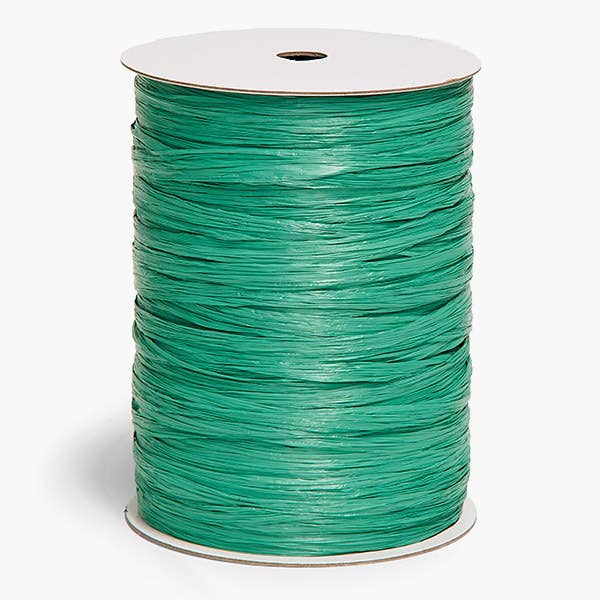 Matte Raffia Ribbon: Emerald Matte / 1 Pack / 100 yards