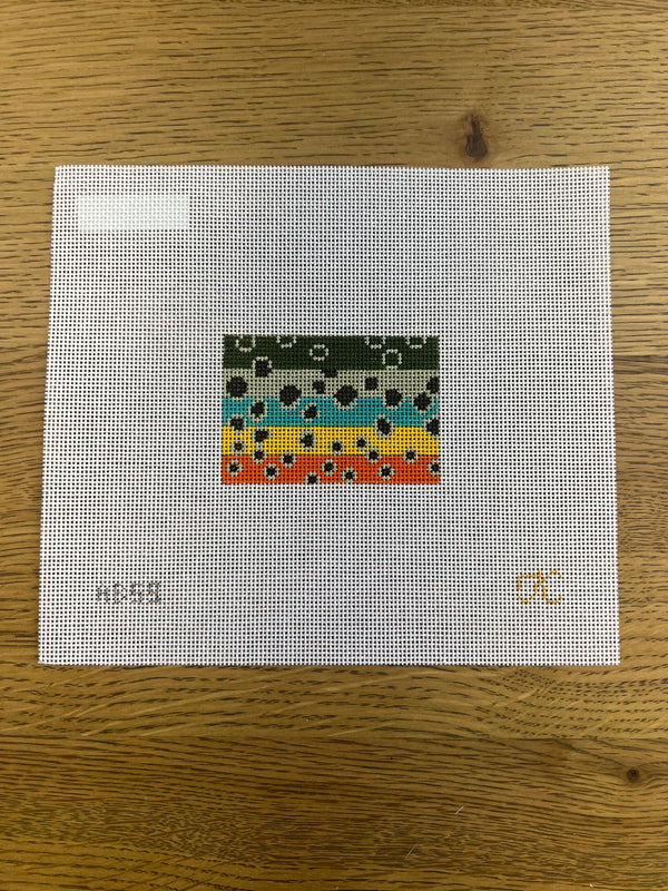 Brown Trout Luggage Tag Canvas