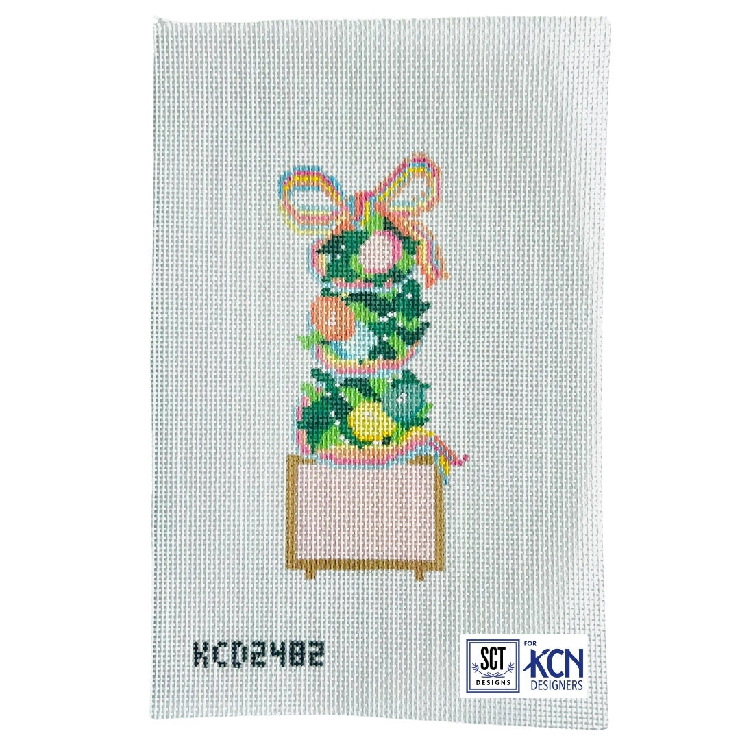 Easter Monogramable Topiary Canvas