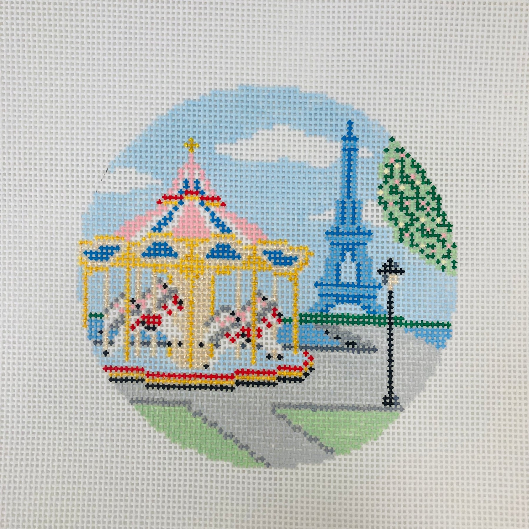 Parisian Day Carousel Play Canvas