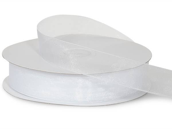 Sheer Organza Gift Packaging Ribbon: Light Blue / 1 Pack / 7/8"x100 yards